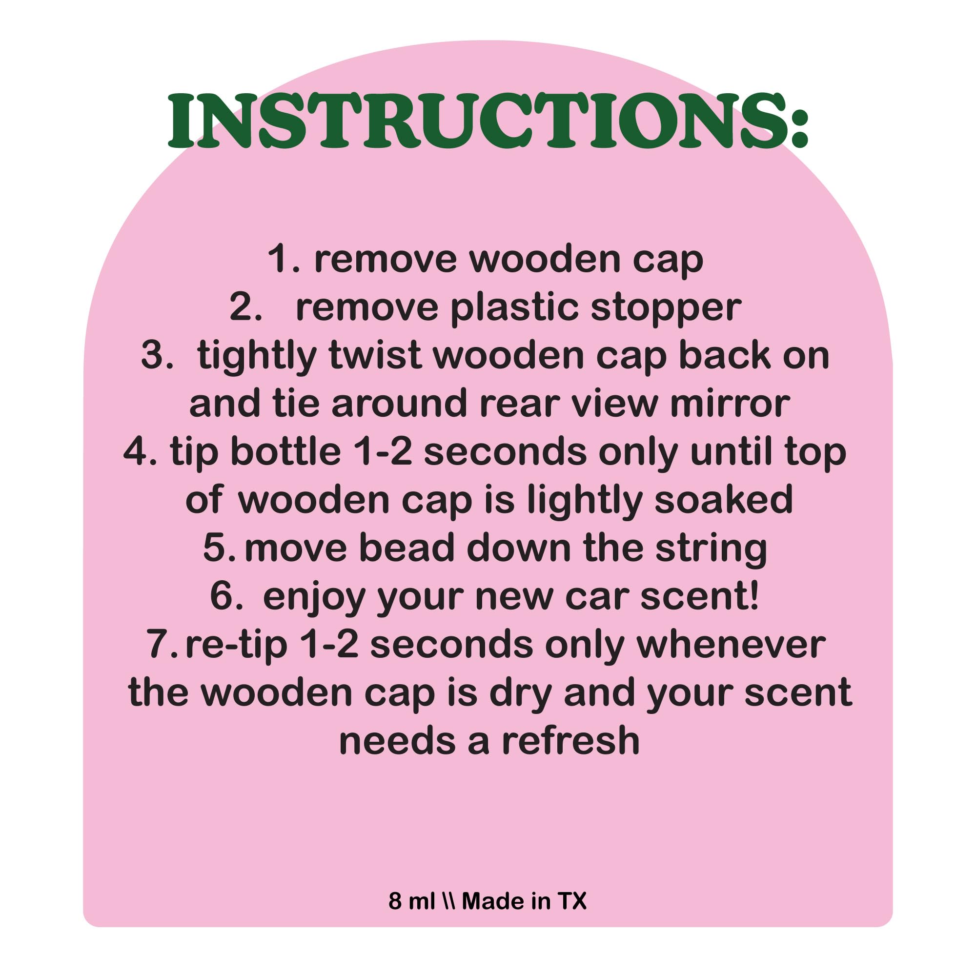 Coolgirlcandles Pistachio Salted Caramel Hanging Car Air Freshener And Essential Oil Diffuser - Automobile Aromatherapy Diffuser