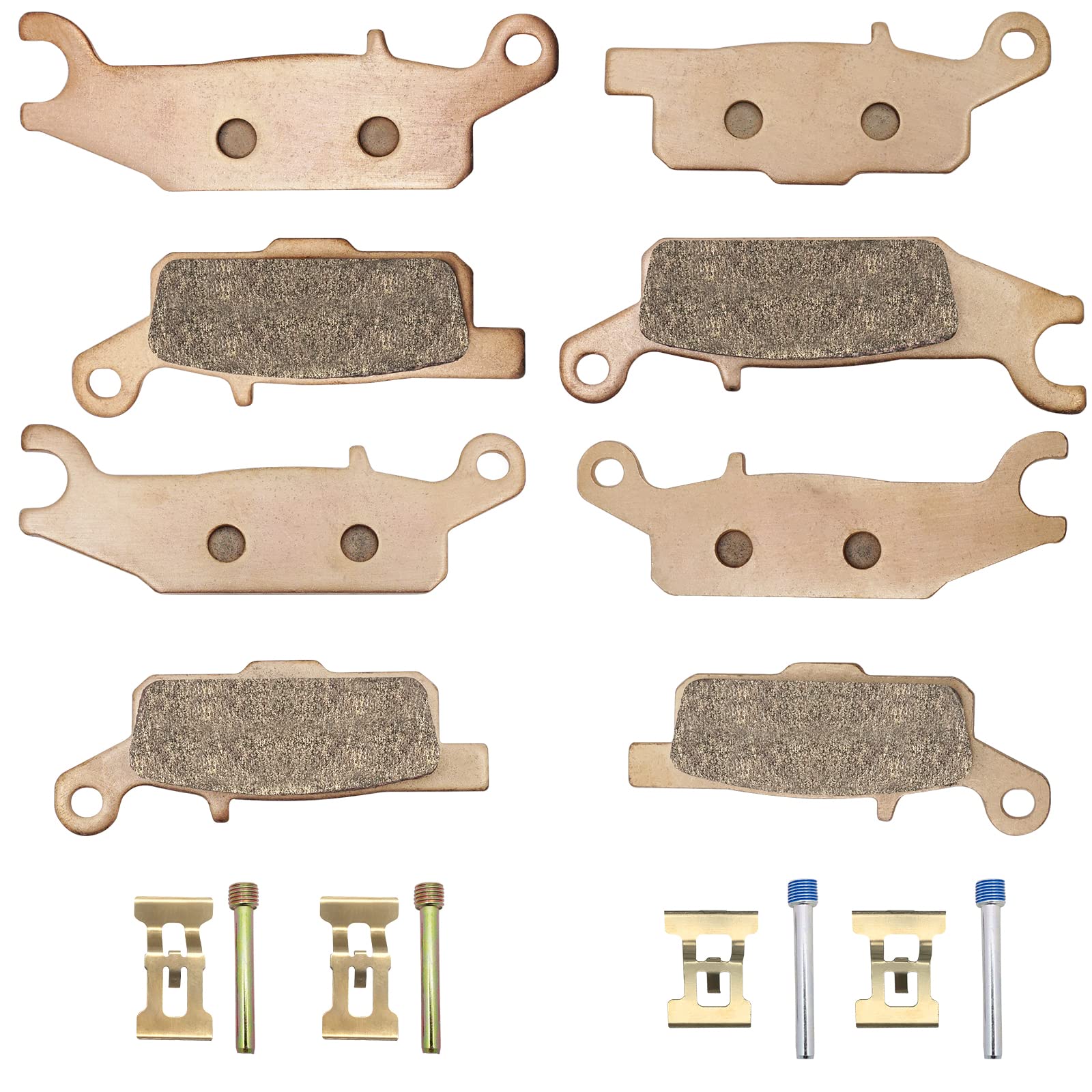 Front & Rear Brake Pads Sintered for Yamaha Grizzly 550 Grizzly 700 YFM550 YFM700, OEM# 3B4-W0045-00-00 3B4-W0045-10-00