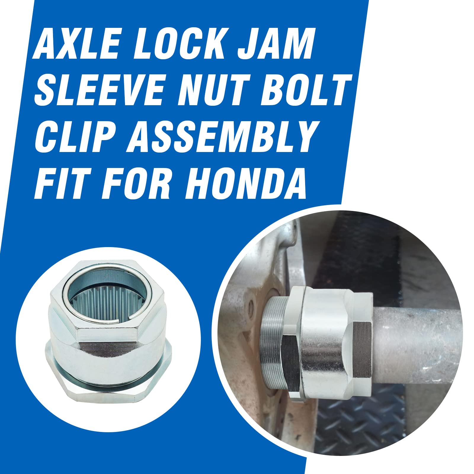 Axle Lock Nut Kit for Honda TRX300EX TRX400EX TRX450R TRX450ER TRX250X TRX300X TRX400X ATC250R ATC350X