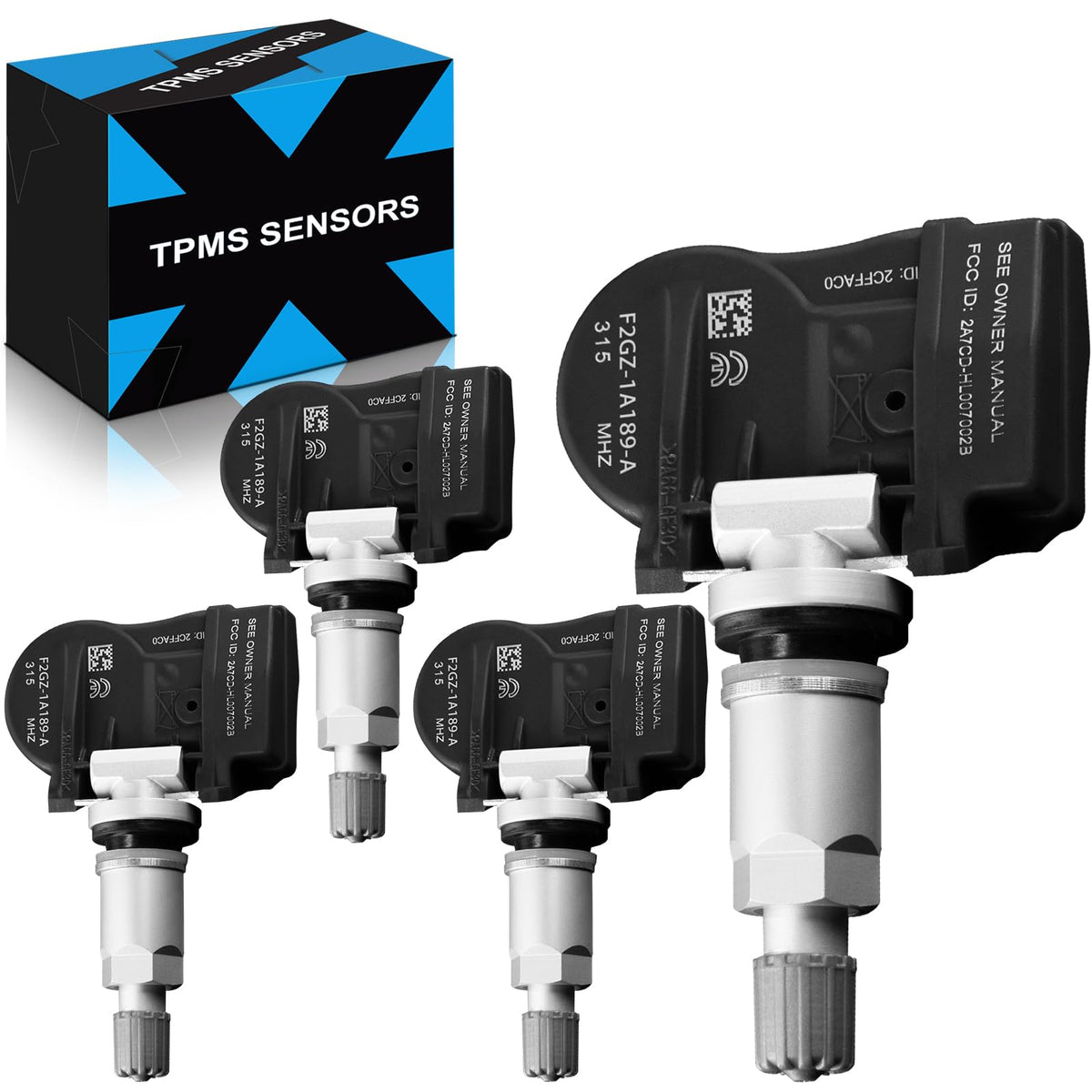 Yzhidianf F2Gz1A189A Pre-Programed Tire Pressure Sensor For:-Ford F150 Explorer Fusion Edge Ranger Transit Connect Ecosport Mave
