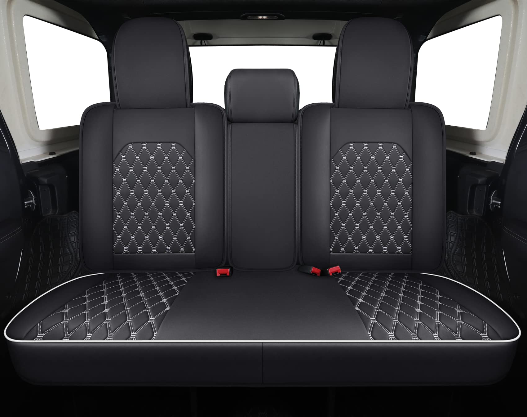 Aierxuan Jeep Wrangler JK JL 4-Door Seat Covers Full Set Custom Fit 2007-2025 Unlimited X Rubicon 392 Sahara Willys Sport High A