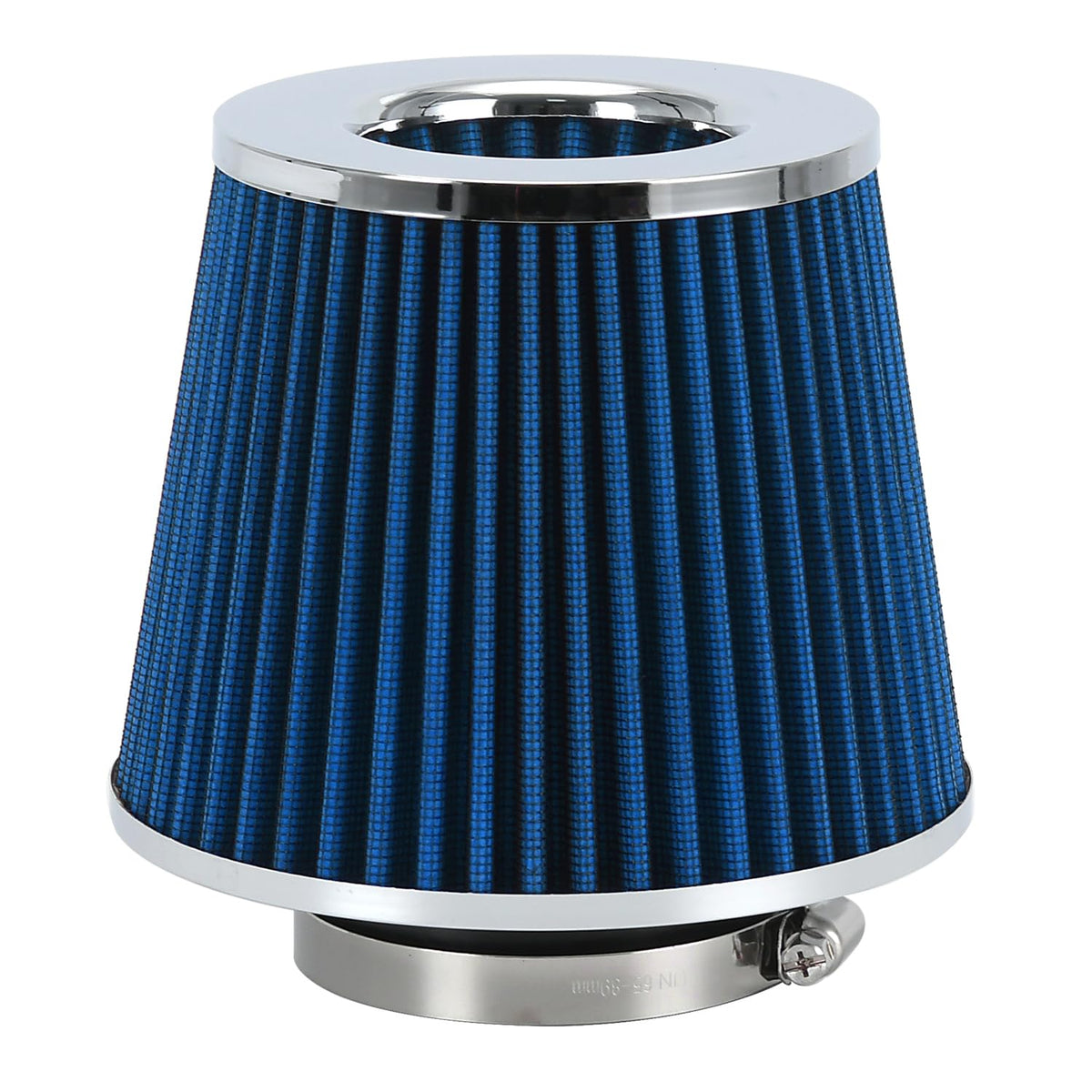 Ptnhz Universal Blue 3'' 76Mm High Flow Cold Air Intake Cone Air Filter Power Intake Air Inlet System Air Cleaner