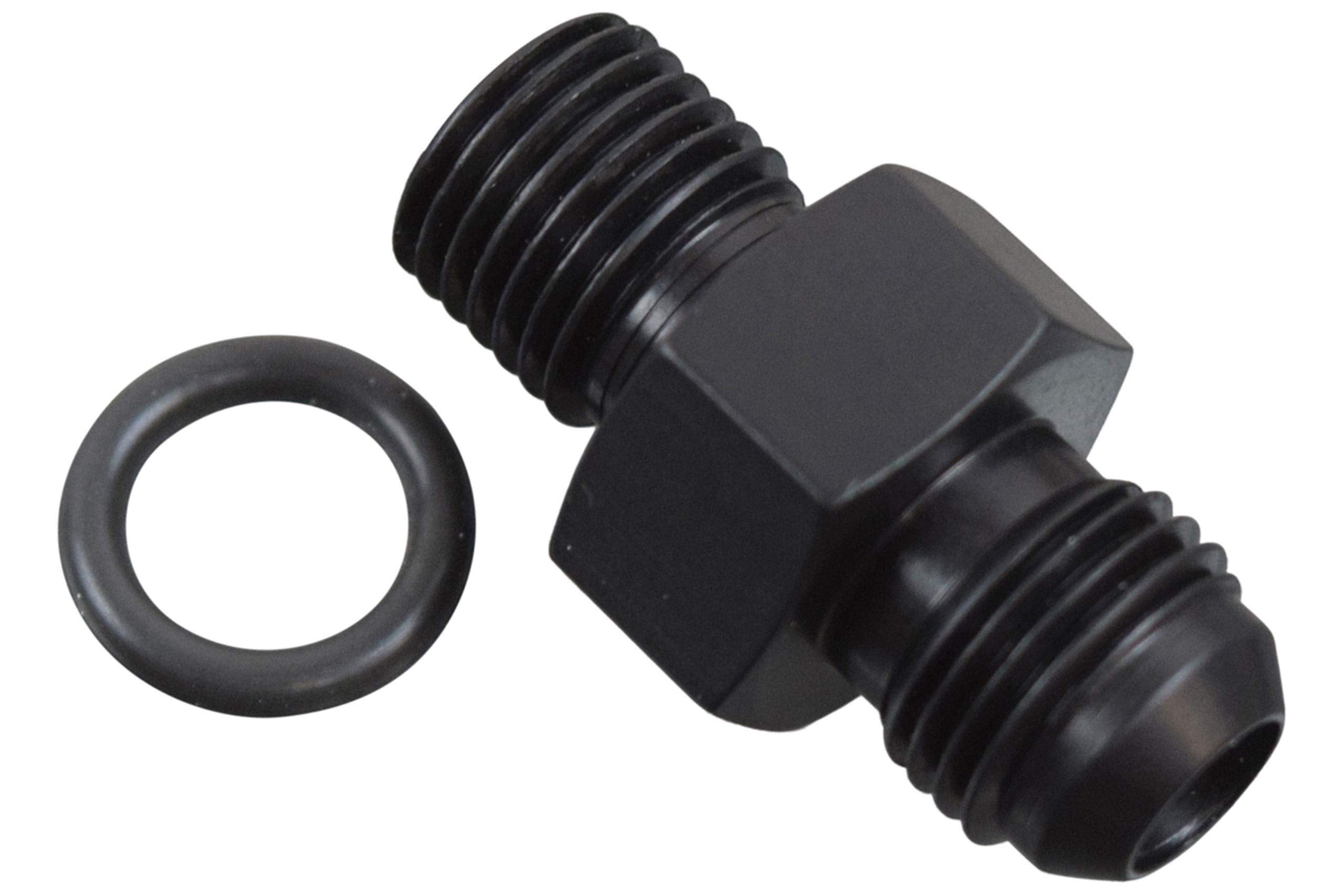 Ict Billet Transmission Adapter Fitting -6An Flare Black 6 An Th400 Th350 4L60E 4L80E 700R4 Ls1 Lm7 Lr4 Lq4 Ls6 L59 Lq9 Lm4 L33 Ls2 Lh6 L92 L76 Ly2 Ly5 Ly6 Ls3 F06Anps14