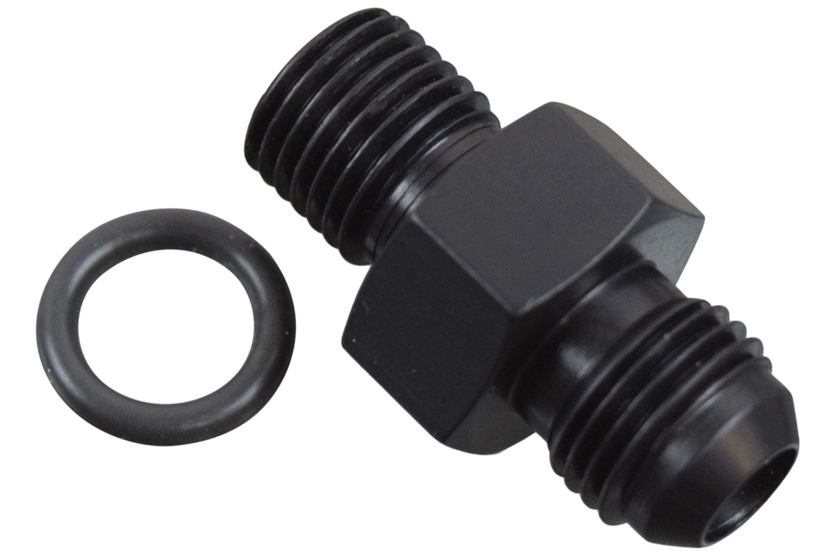 Ict Billet Transmission Adapter Fitting -6An Flare Black 6 An Th400 Th350 4L60E 4L80E 700R4 Ls1 Lm7 Lr4 Lq4 Ls6 L59 Lq9 Lm4 L33 Ls2 Lh6 L92 L76 Ly2 Ly5 Ly6 Ls3 F06Anps14
