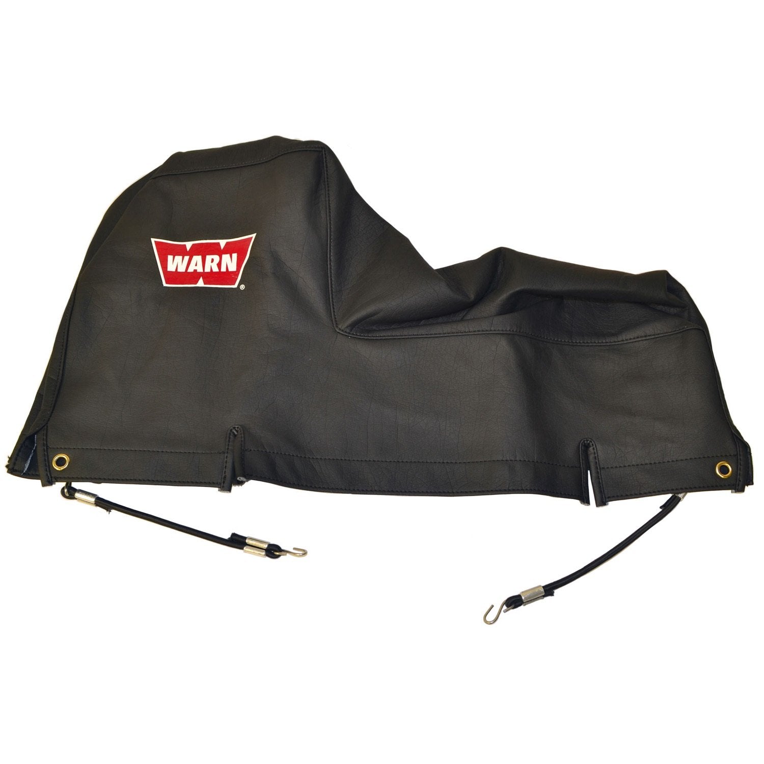 WARN 13916 Soft Winch Cover with Bungee Cord Fasteners for 9.5xp, XD9000, M6000, and M8000 Winches , Black