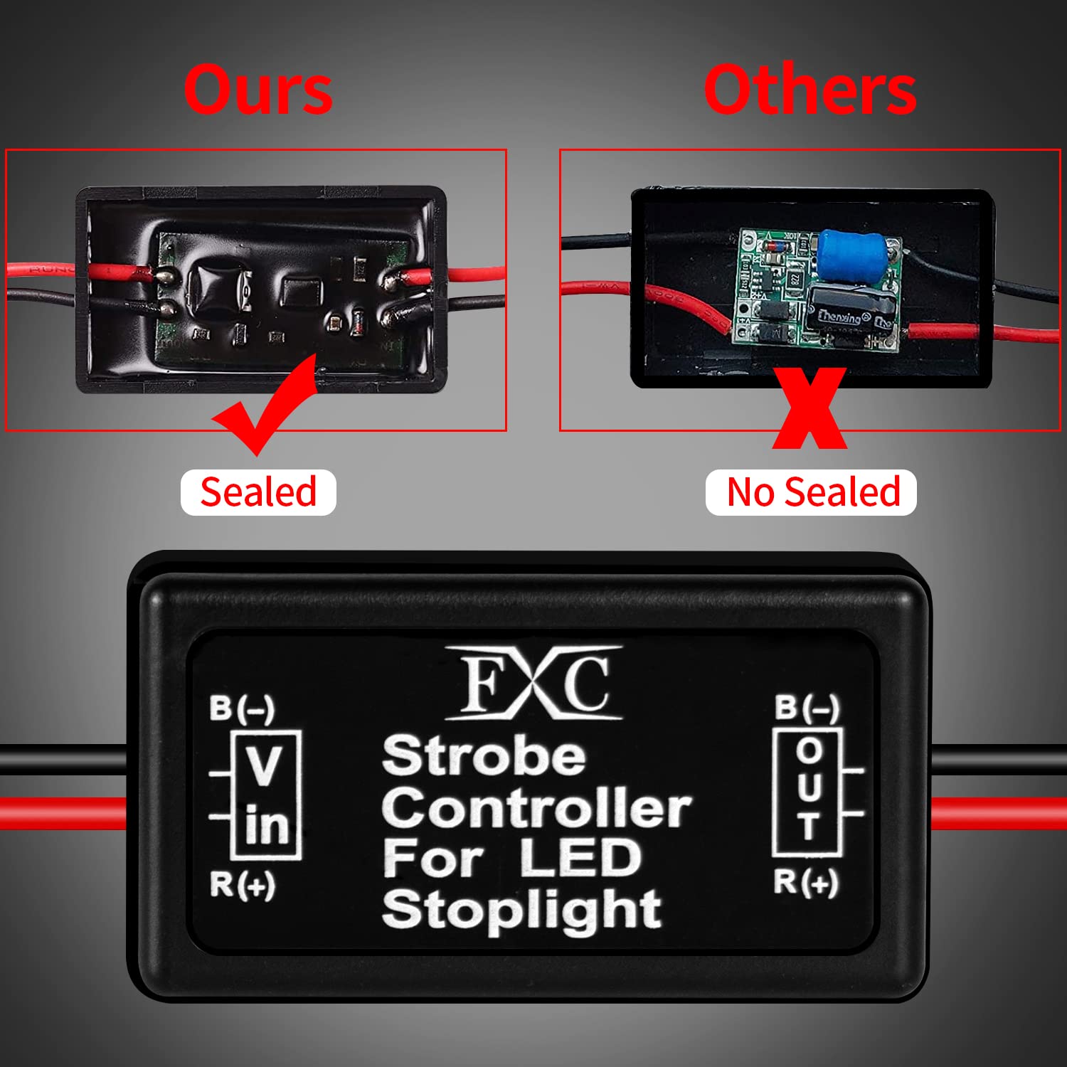 Fxc 2X 24W Flash Strobe Controller Flasher Module For Led Brake Light Tail Stop Light 12-30V