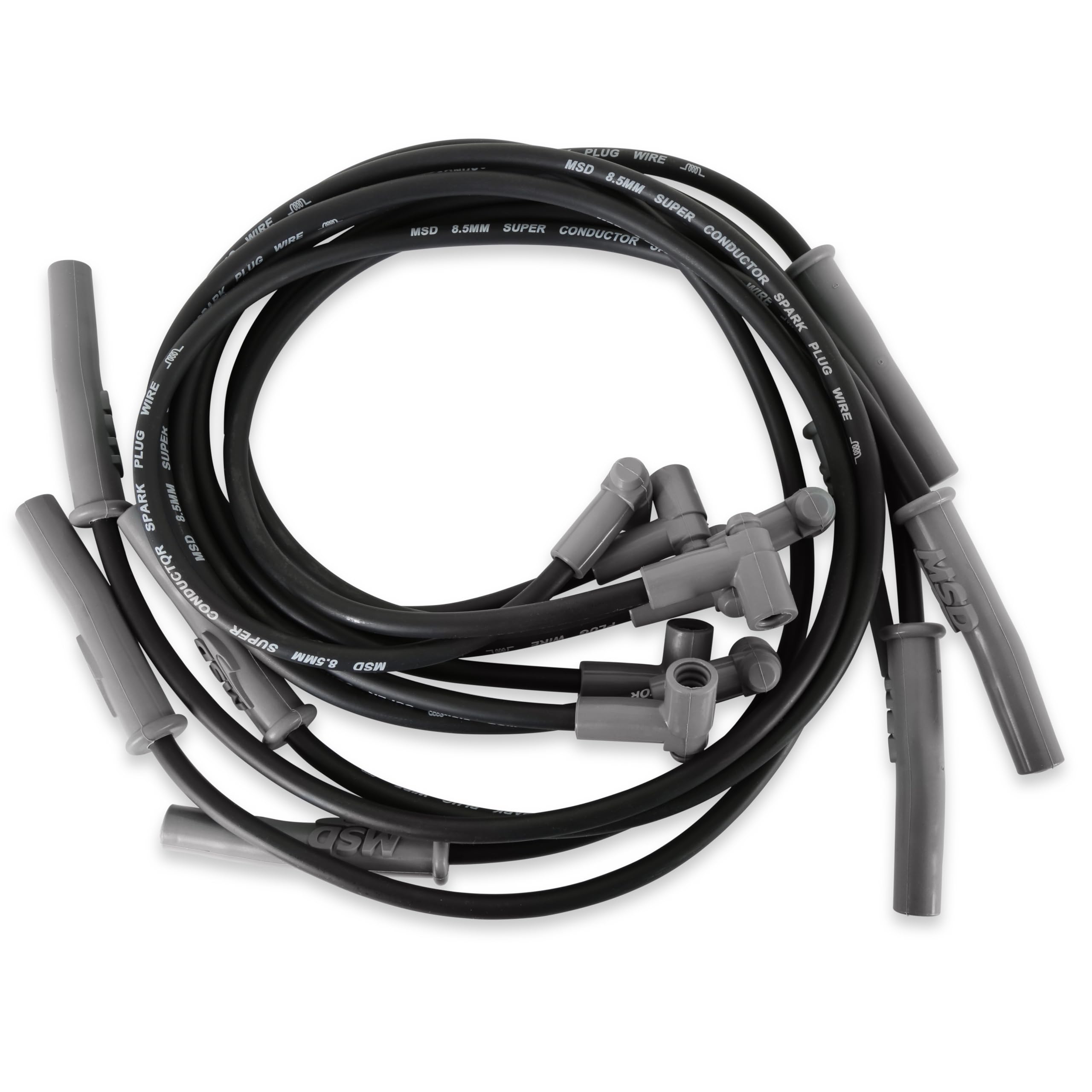 Msd 31363 Super Conductor Spark Plug Wire Set Black