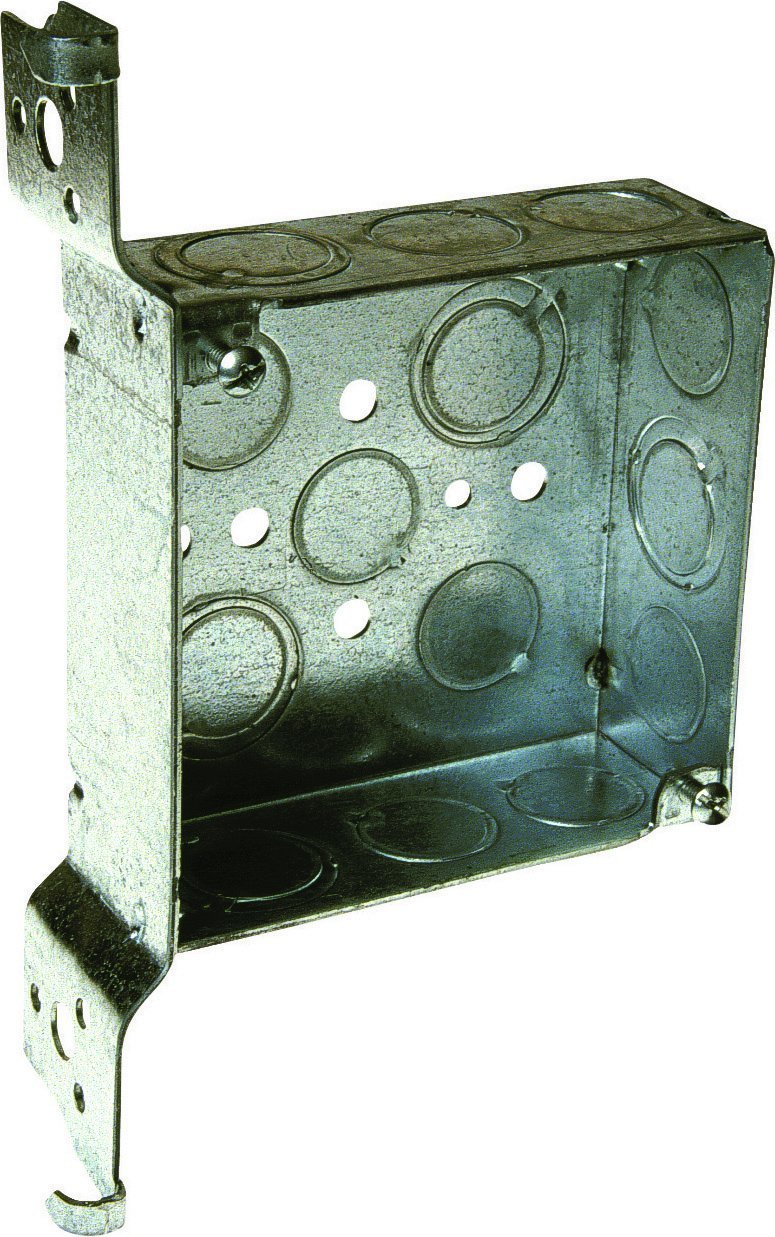 Raco 8196 4in Sq Box/Bracket1-1/2in Deep