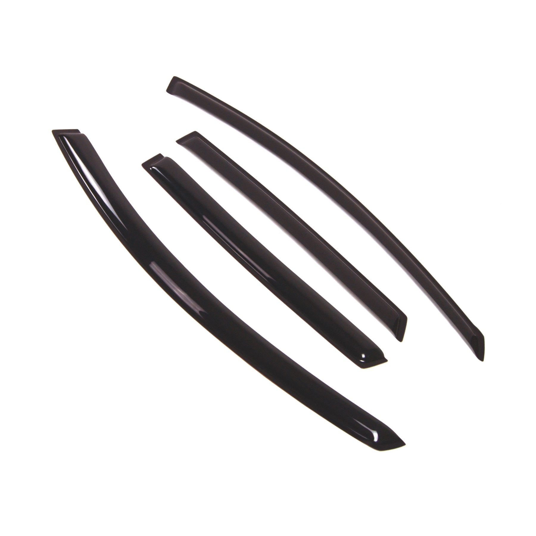 Tuningpros Wd2-385 Dark Smoke 4 Pcs Set Window Visor (Outside Mount) Deflector Rain Guard Compatible With 2008-2010 Saturn Vue