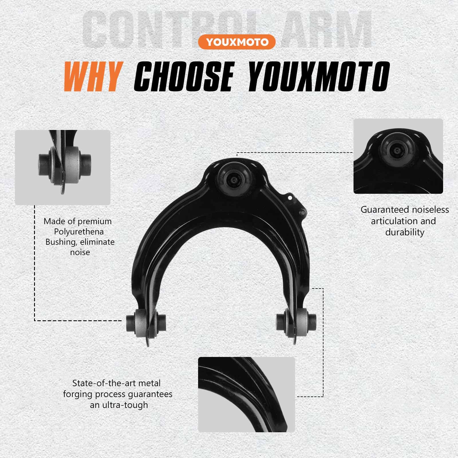 10Pcs Front Upper Control Arms Suspension Kits Fits For Honda Accord (Coupe & Sedan 2.4L L4)2003 2004 2005 2006 2007, For Acura