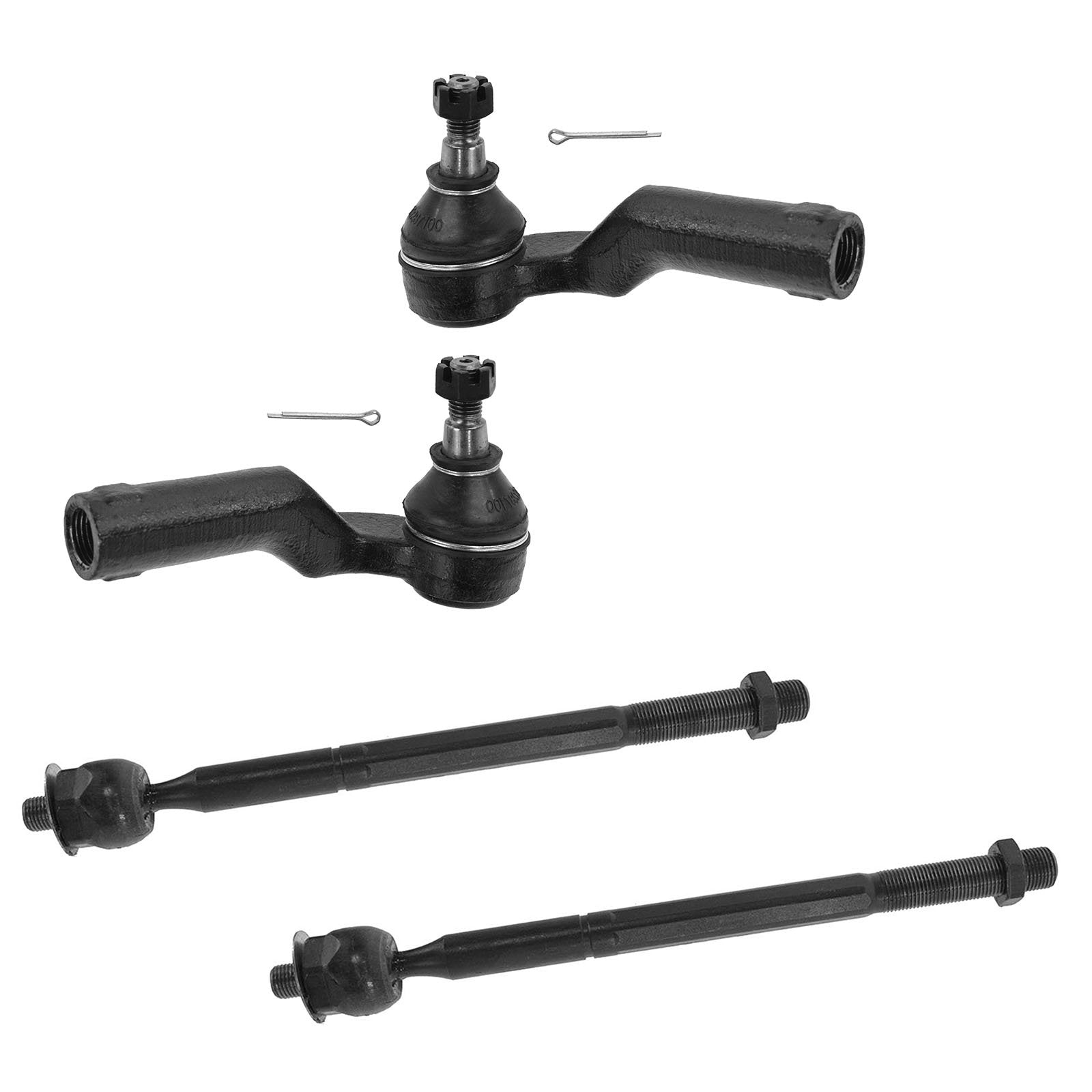 Trq Front Tie Rod Set Compatible With 2004-2013 Mazda 3 2006-2015 5