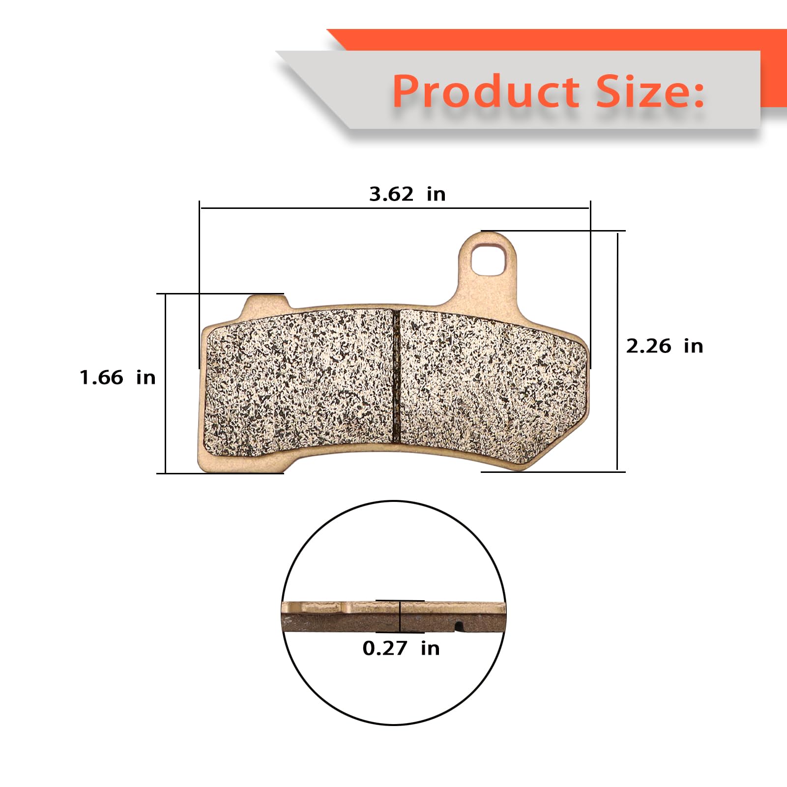Sintered Front & Rear Brake Pads for Harley Davidson FLHR Road King FLHX Street Glide Road Glide FLHTCU Ultra Classic Electra Gl