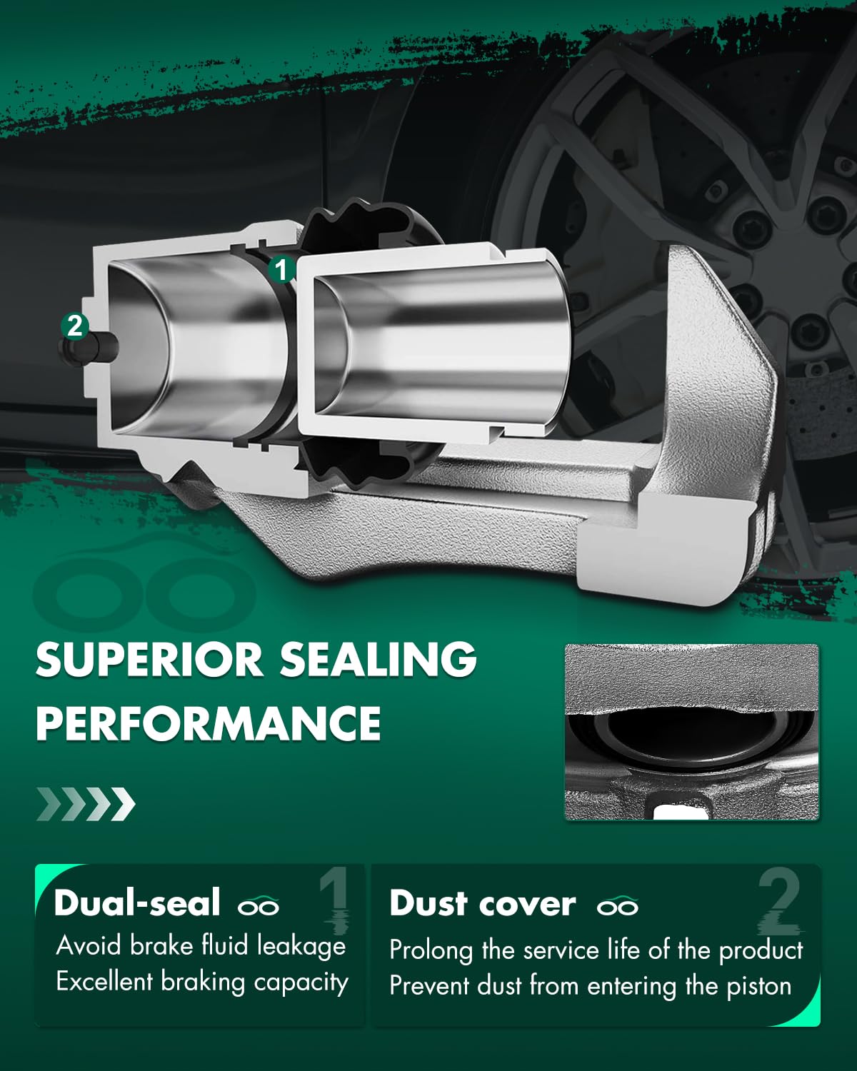 Scitoo Front Left Brake Caliper With Bracket 19B3434 Compatible For Pontiac Vibe 2009-2010 For Scion Xd 2008-2014 For Toyota Cor