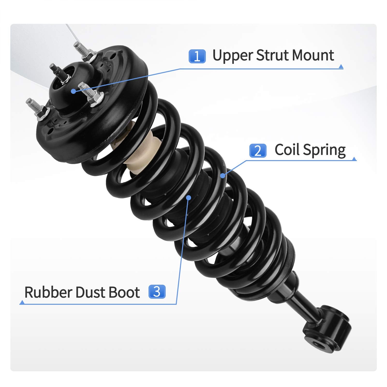 Yitamotor Front Complete Struts Rear Shocks Suspension Compatible With 2004-2008 Ford F150 4Wd, 2006-2008 Lincoln Mark Lt 4Wd