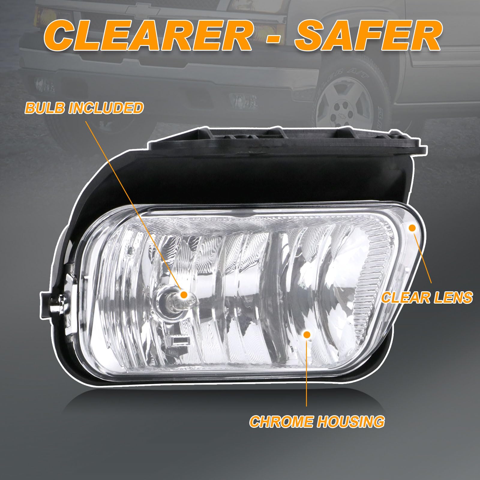 Nakuuly Fog Lights Compatible With 2003-2006 Chevy Silverado 1500 2500 3500 1500Hd 2500Hd 2007 Classic 02-06 Avalanche Driver An