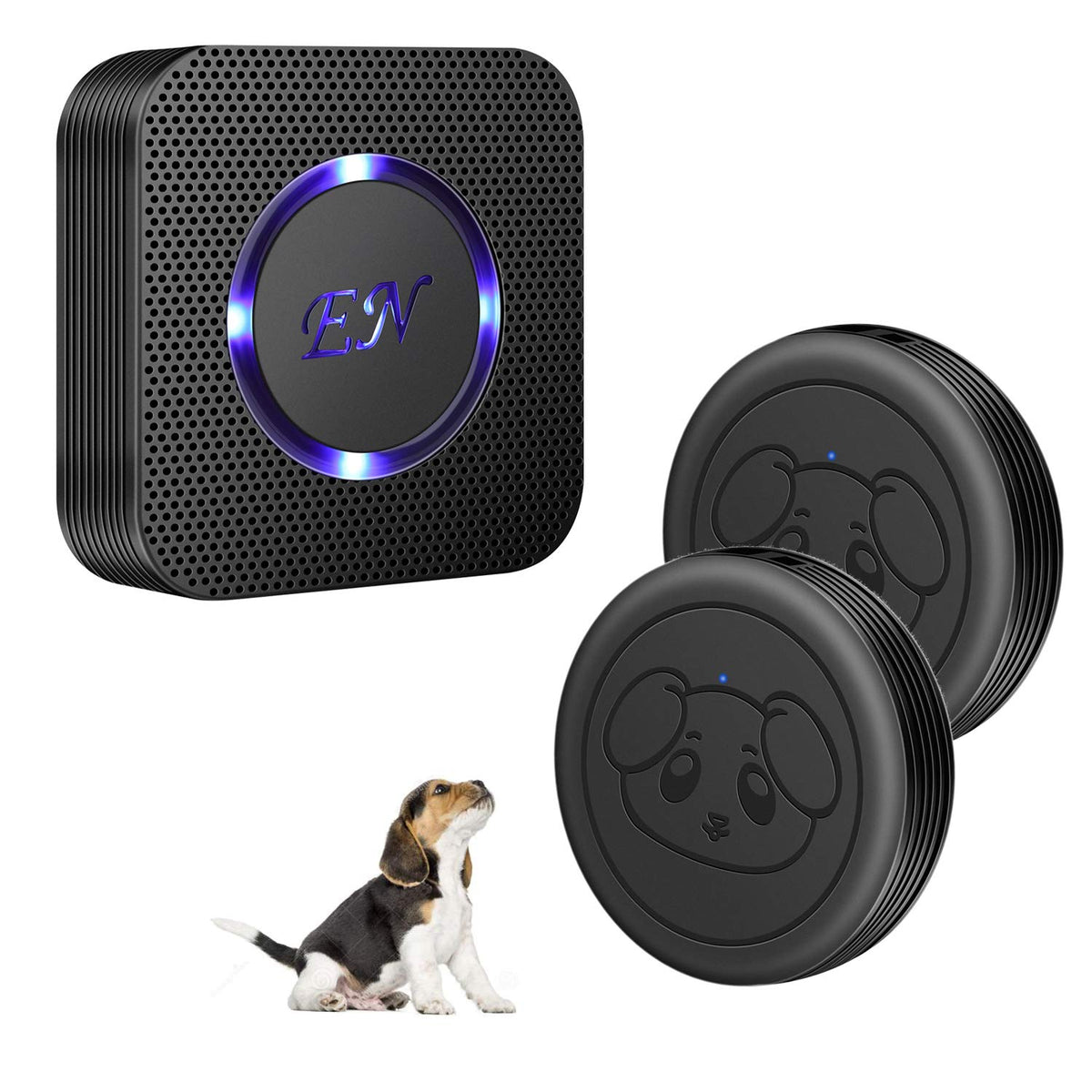 Evernary Dog Door Bell Wireless Doggie Doorbells For Potty Training With Warterproof Touch Button Dog Bells Included Receiver An
