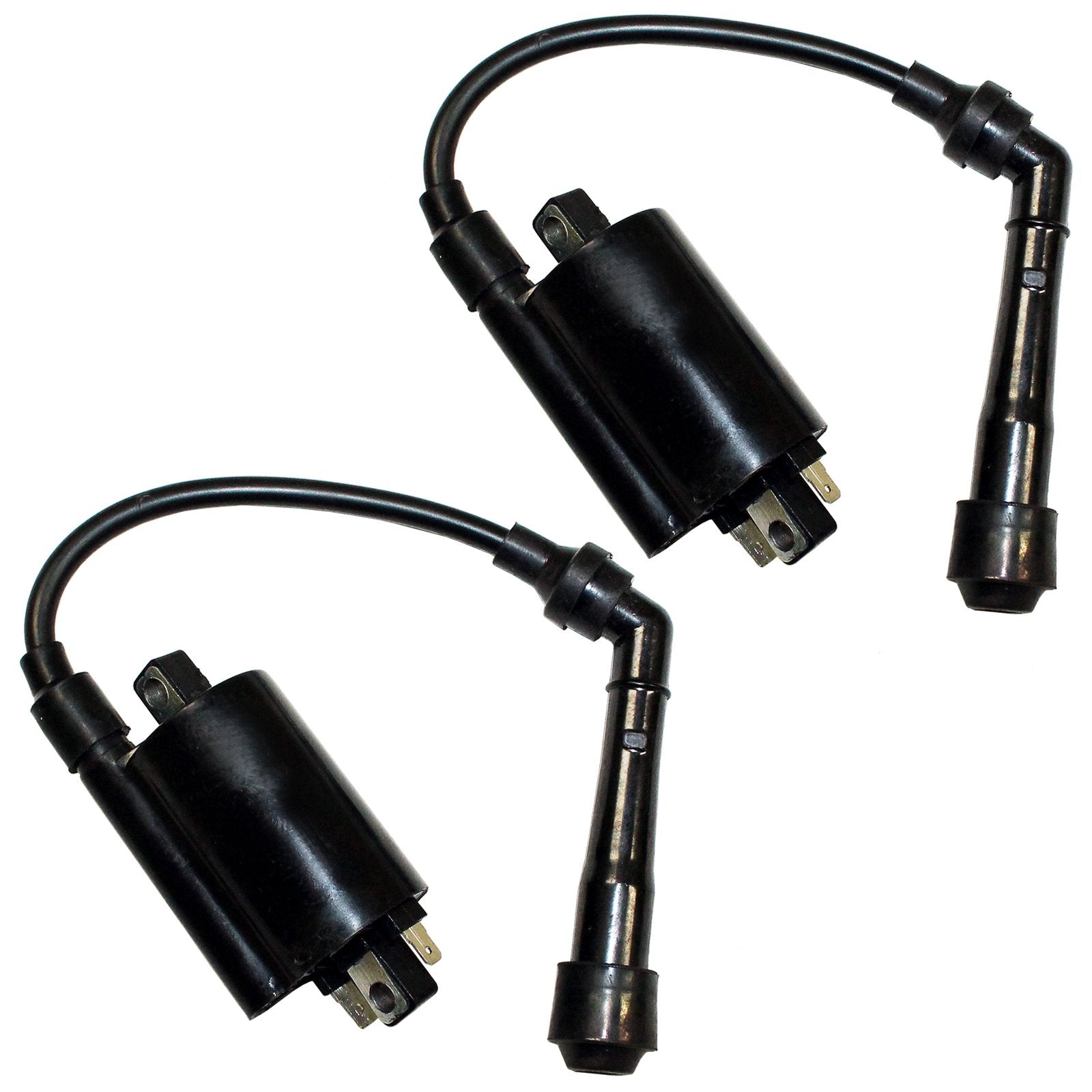 Caltric Set of 2 Ignition Coils Compatible with Kawasaki Ex500 Ninja 500 500R 1987-2009