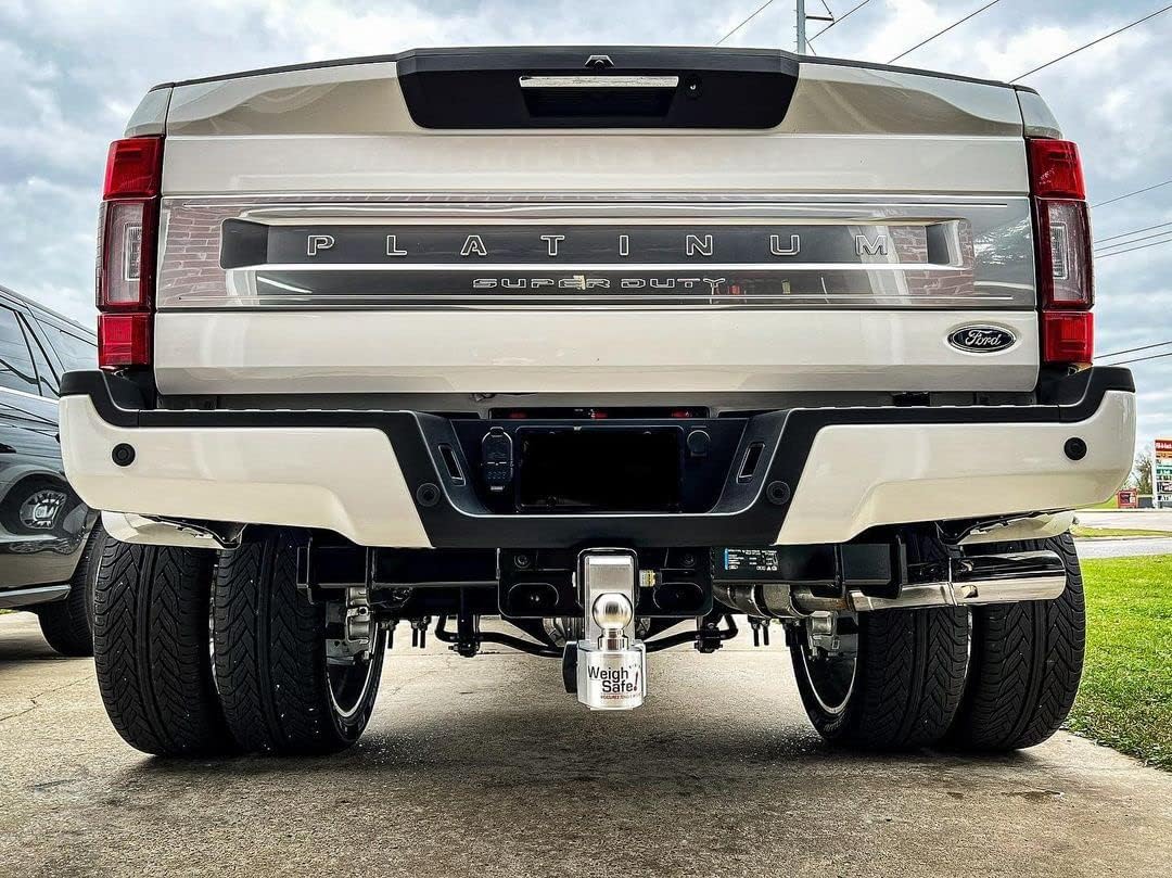 Weigh Safe Ws10-2.5-Ka 10'' Drop Hitch, 2.5'' Receiver 18,500 Lbs Gtw - Adjustable Aluminum Trailer Hitch Ball Mount W/ Built-In