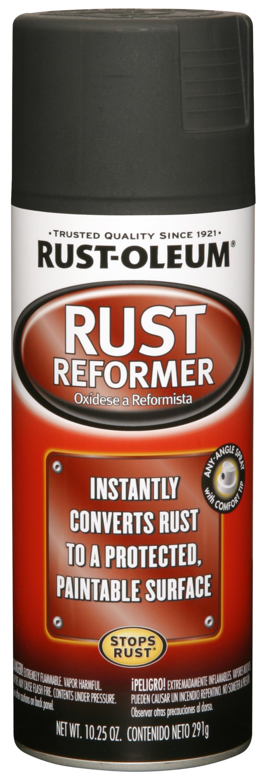 Rust-Oleum 248658 Rust Reformer Spray, 10.25 Oz, Black
