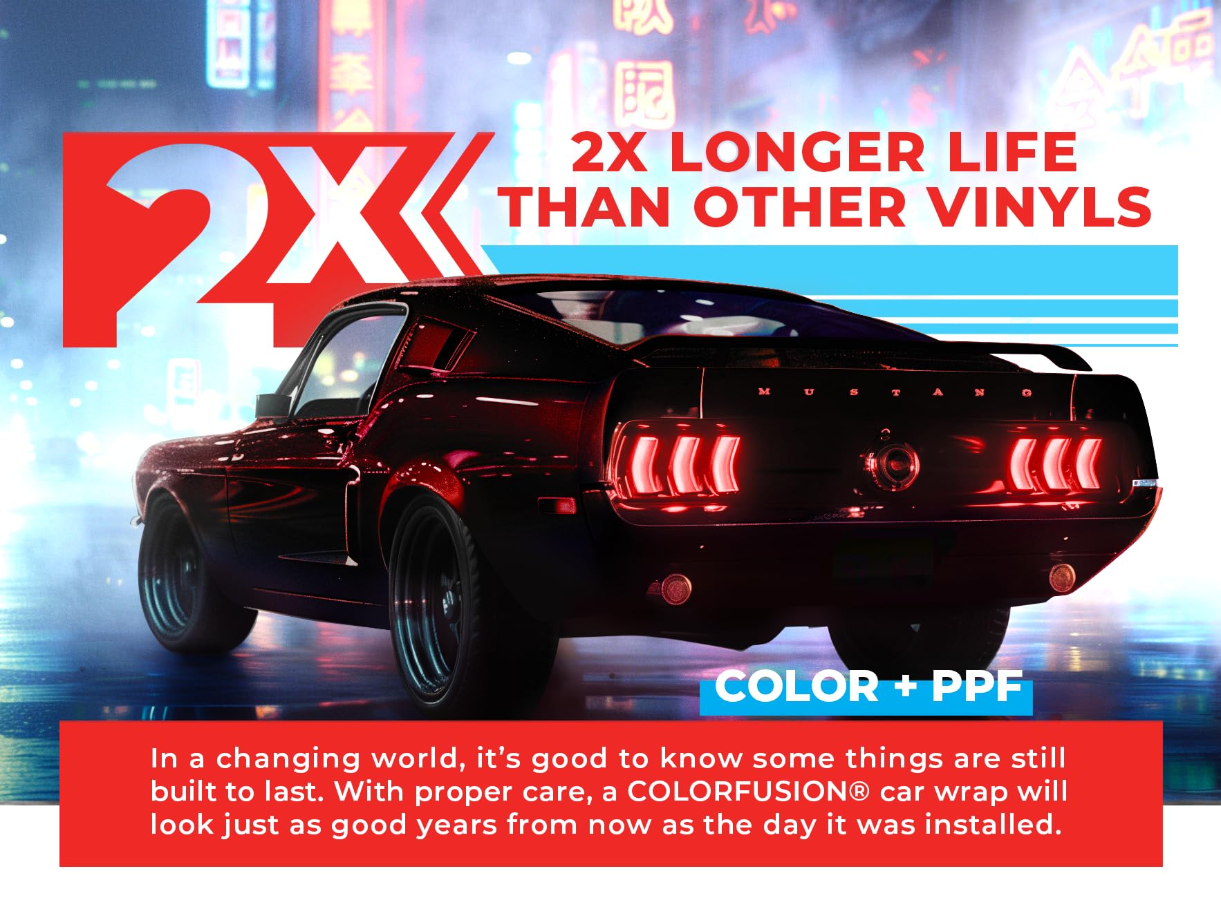 Colorfusion Ppf By Vvivid, Gloss Demon Dry Apply Ppf Vinyl Car Wrap Roll 6Ft X 5Ft