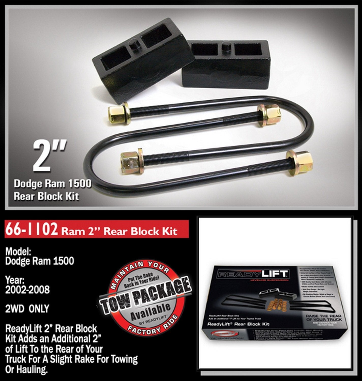 Readylift (66-1102) 2 Block Kit