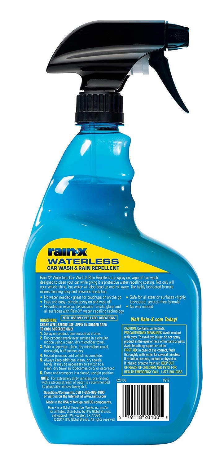 Rain-X 620100 Waterless Car Wash & Rain Repellent, 32 Oz. (Pack Of 4)