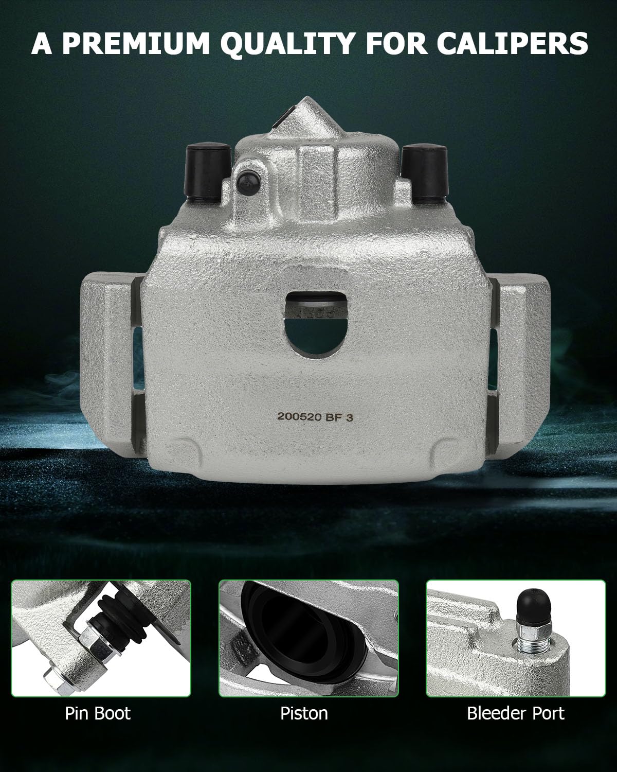 Scitoo Front Left+Right Brake Calipers With Bracket 18B4778 18B4779 Compatible For Ford For Escape 2001-2007 For Mazda Tribute 2