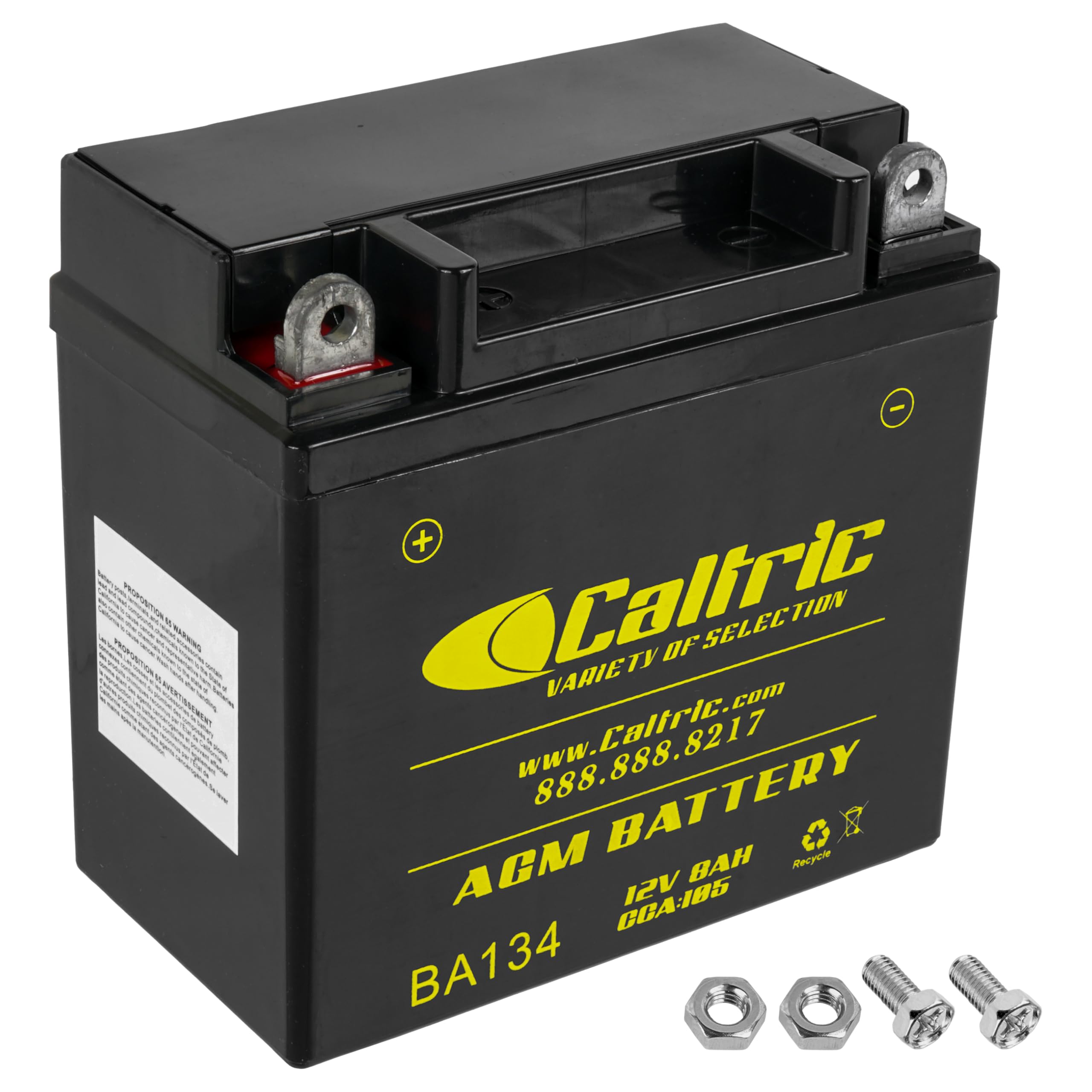 Caltric Agm Battery Compatible with Suzuki Lt160E Lt160 E Lt-F160 Ltf160 Quadrunner 160 2X4 1989-2004