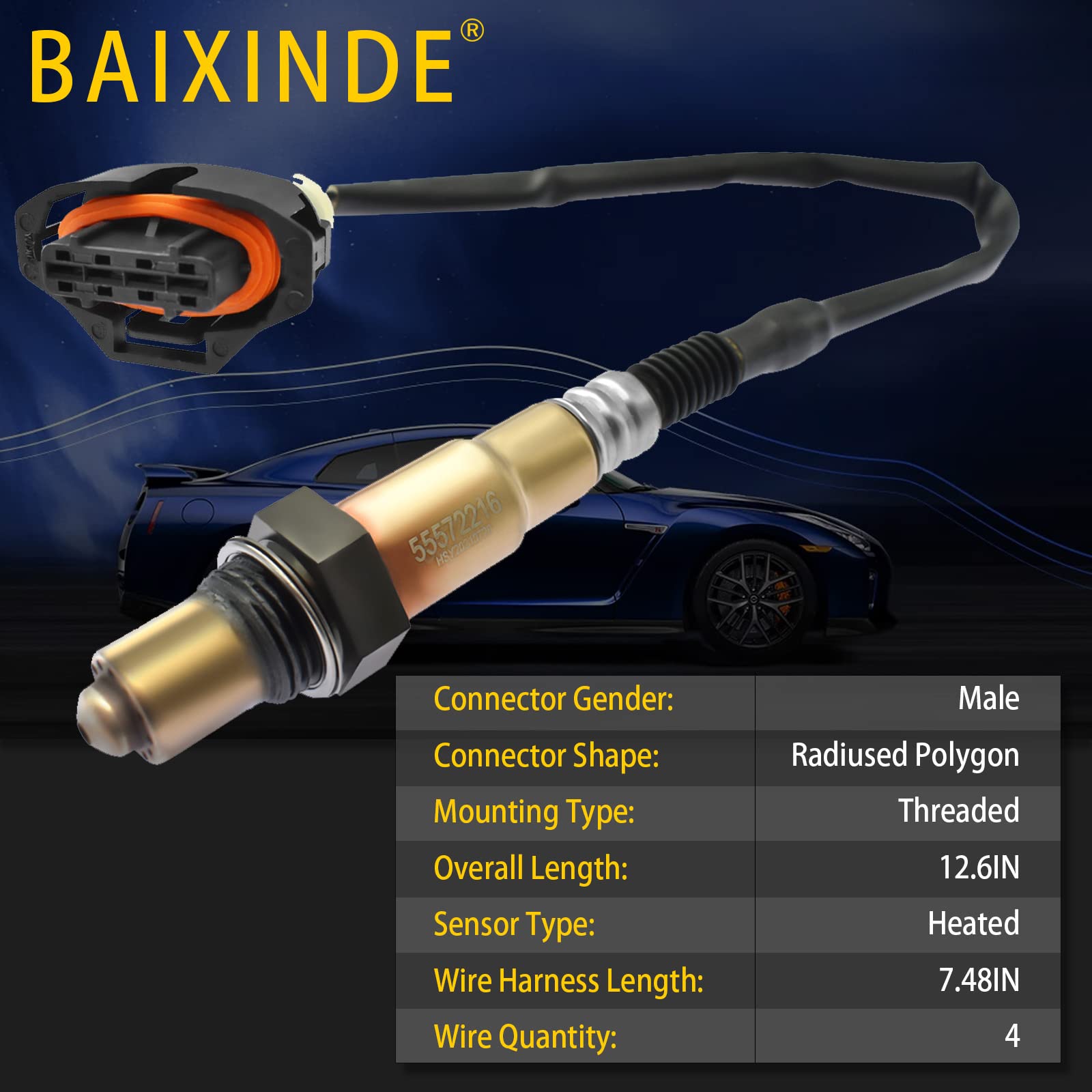 Oxygen Sensor 213-4698 O2 Sensor Compatible With Chevrolet Cruze Limited Sonic Trax, Replace #55572216 250-24612