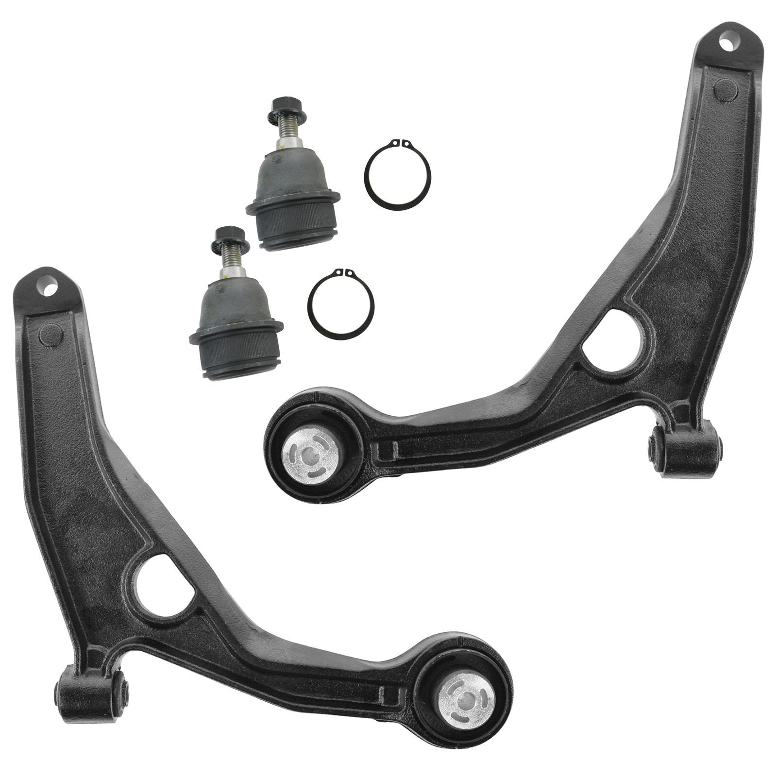 TRQ Front Lower Control Arm with Ball Joint Set Compatible with 2011-2014 Chrysler 200 2007-2010 Sebring 2008-2014 Dodge Avenger