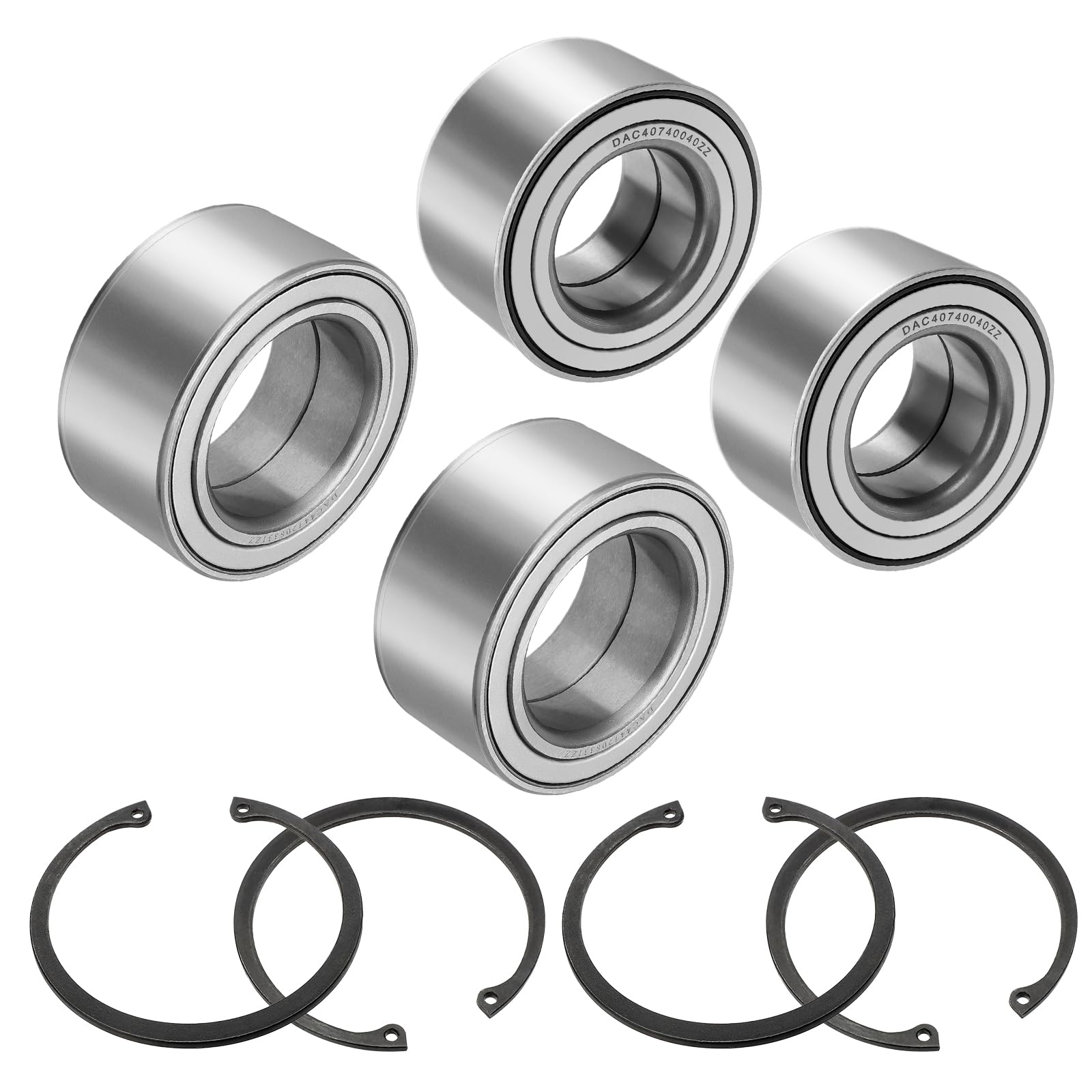 Front & Rear Wheel Bearings For Polaris Rzr Ranger Ace Brutus Pro Xd Heavy Duty, Oem# 3515090 3514699 3585502 3514635 3514917