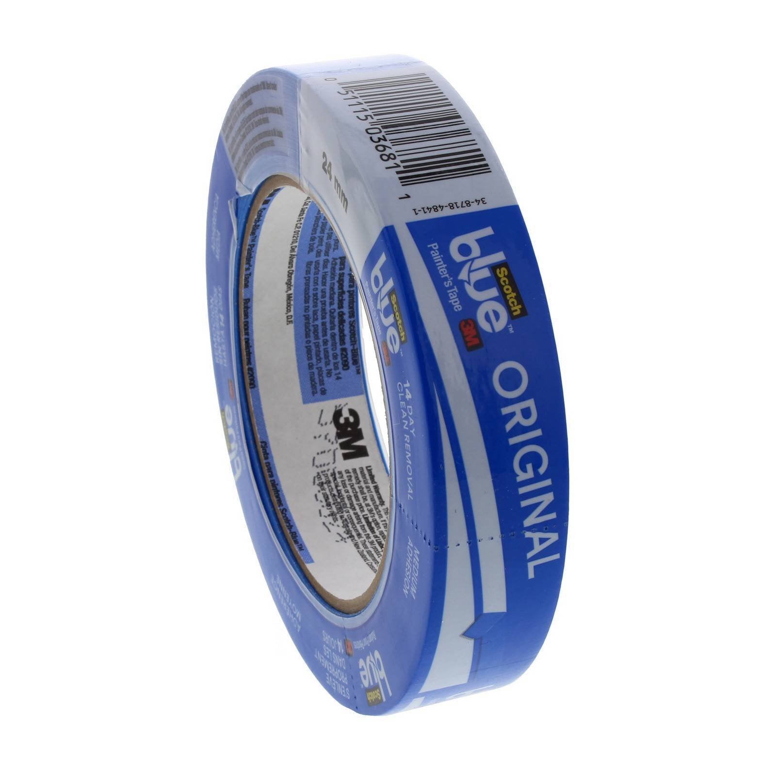 2 Pack 3M 2090-1A 1'' X 60-Yd Scotch-Blue Safe-Release Painters Tape For Multi-Surfaces