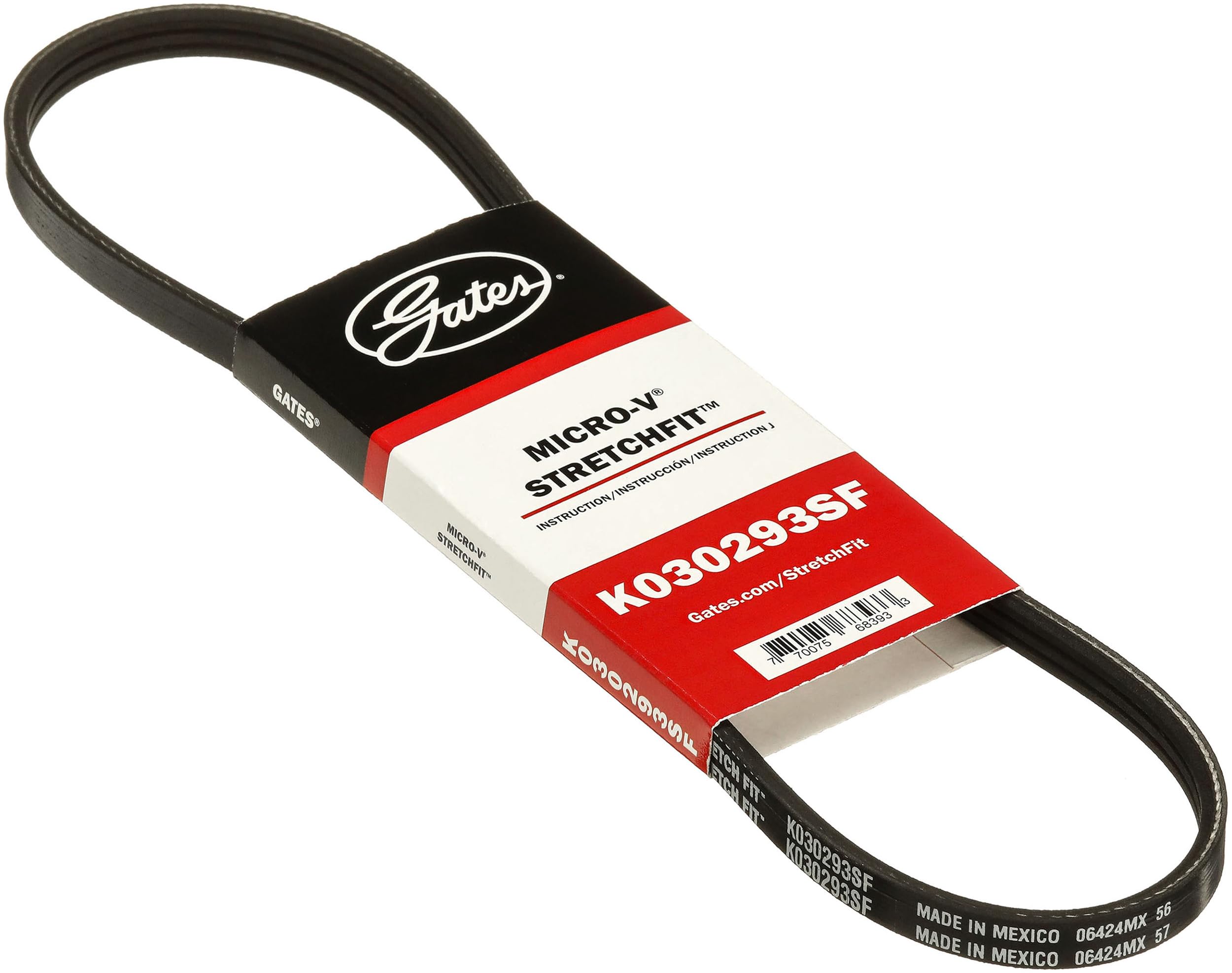 nobrandname K030293SF Stretch Fit Micro-V Serpentine Drive Belt