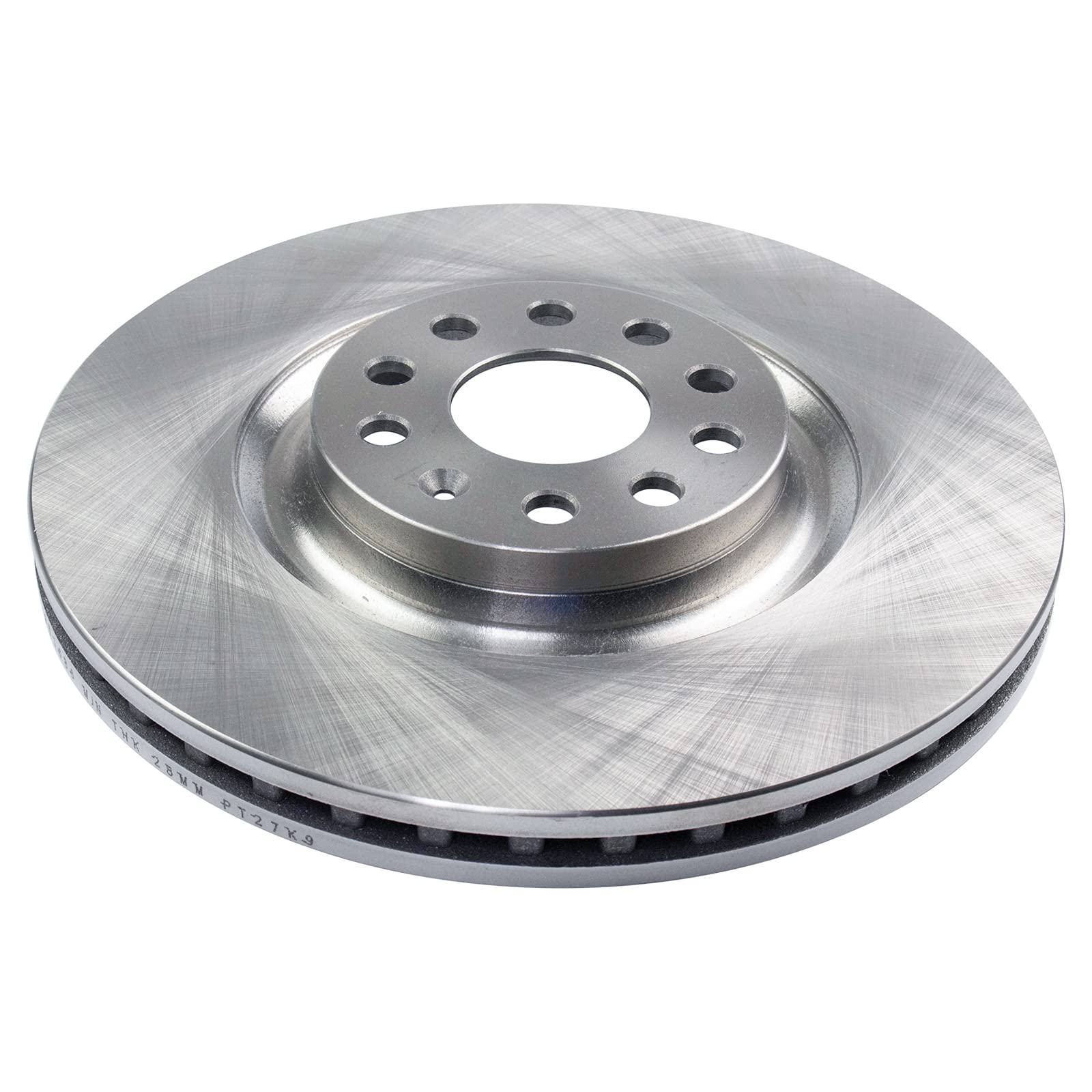 Trq Front Brake Pad & Rotor Kit Brake Pads Brake Rotor Semi-Metallic Compatible With 2013 Volkswagen Cc