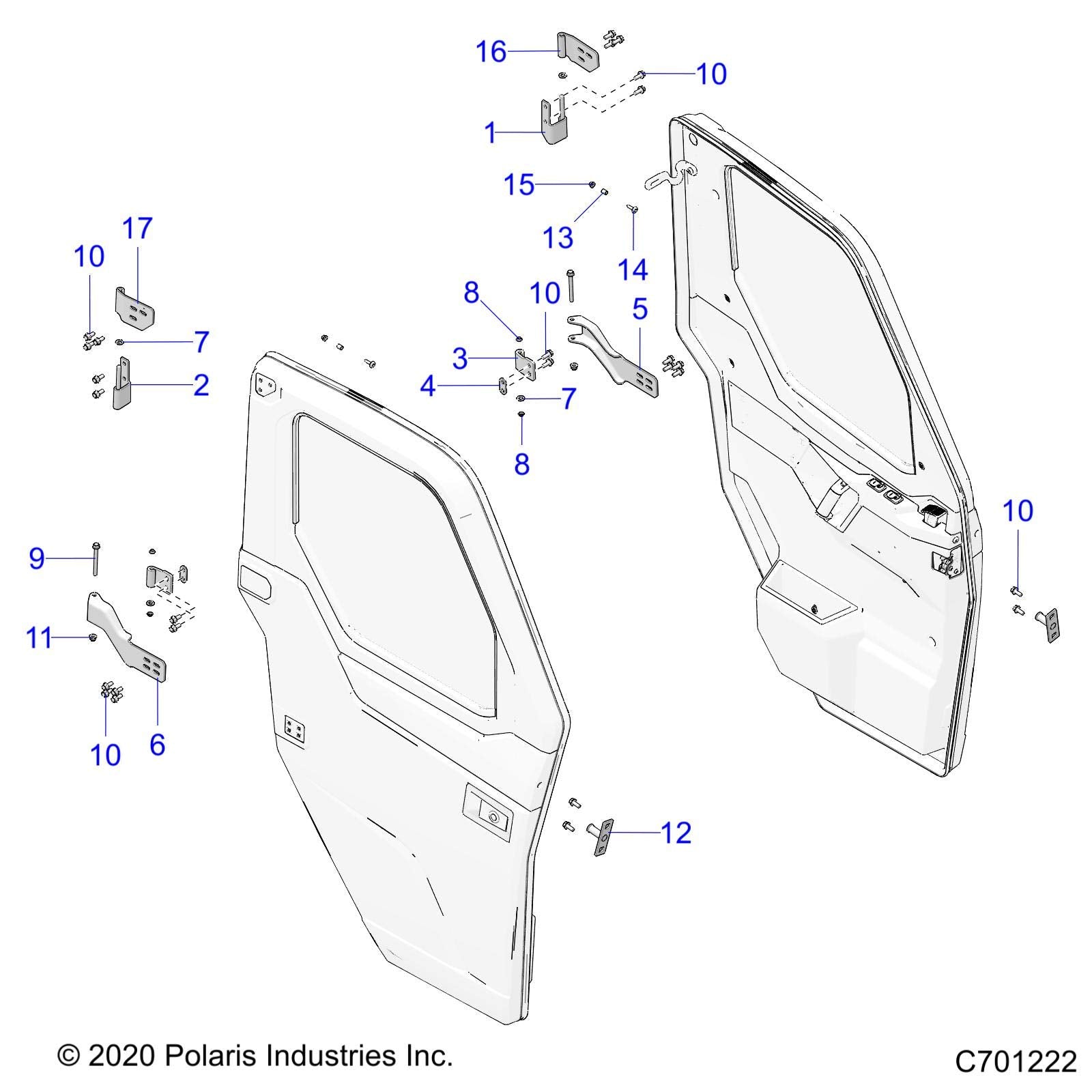 Polaris Ranger K Service, Rubber Limit Straps, Genuine Oem Part 2205280, Qty 1
