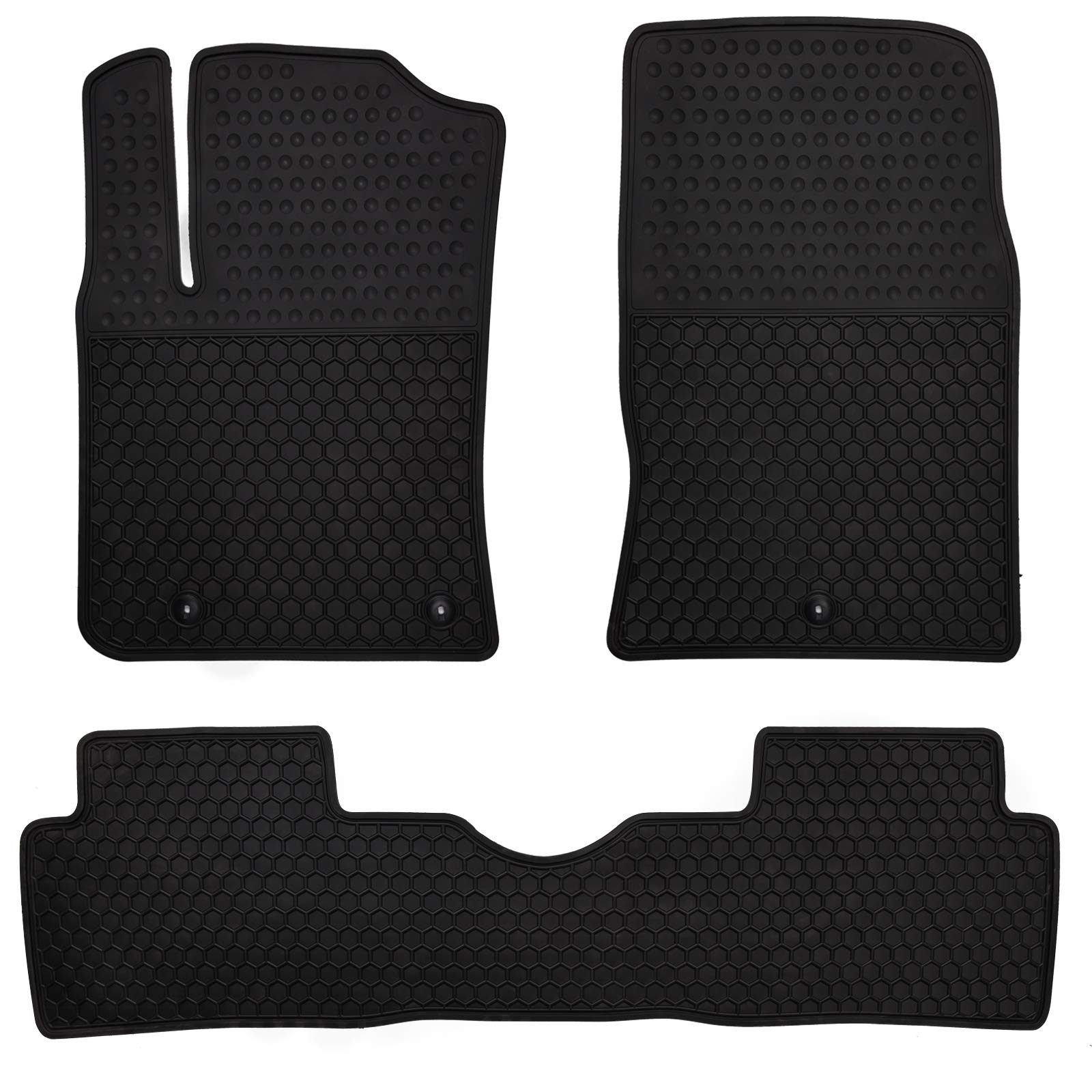 Megiteller Car Floor Mats Custom Fit For Hyundai Kona 2018 2019 2020 2021 2022 2023 (Non Electric Models) Odorless Washable Heav