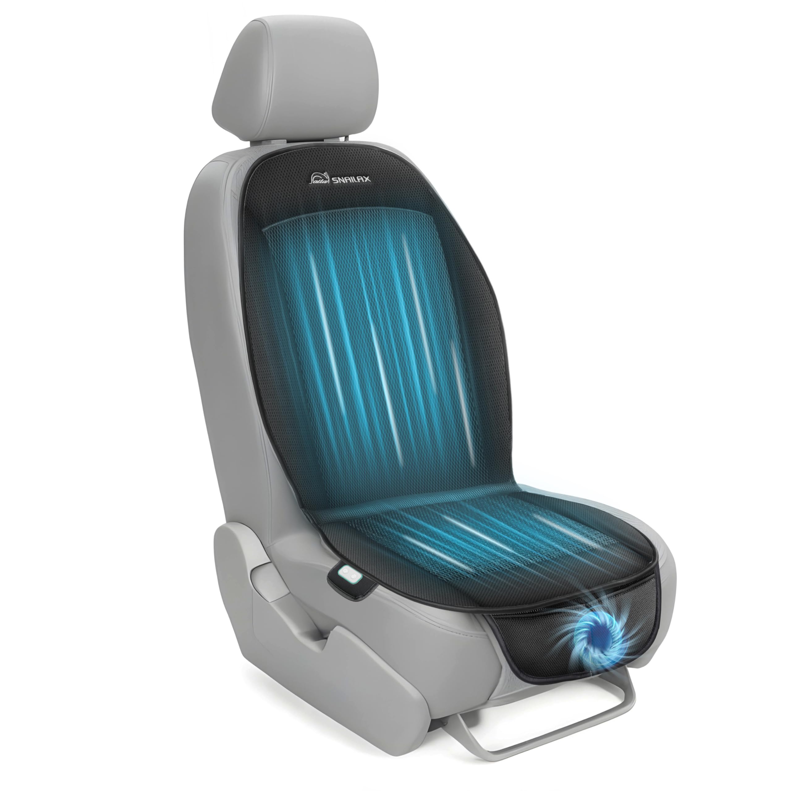 Snailax Cooling Car Seat Cushion, Cooling Seat Cover for Car, Ventilated Seat Pad with 3 Adjustable Speeds, 3D Breathable Mesh, 