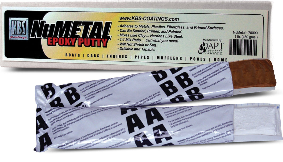KBS Coatings 70003 Black NuMetal Epoxy Putty