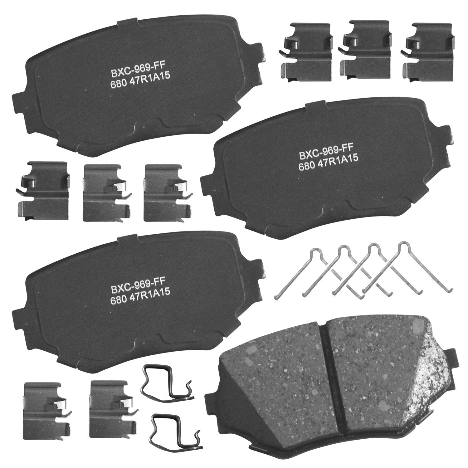 Bendix Premium Sbc680 Ceramic Front Brake Pads For Chevrolet Tracker 2007-2005, Suzuki Grand Vitara 2005-1999, Sidekick 1998-199