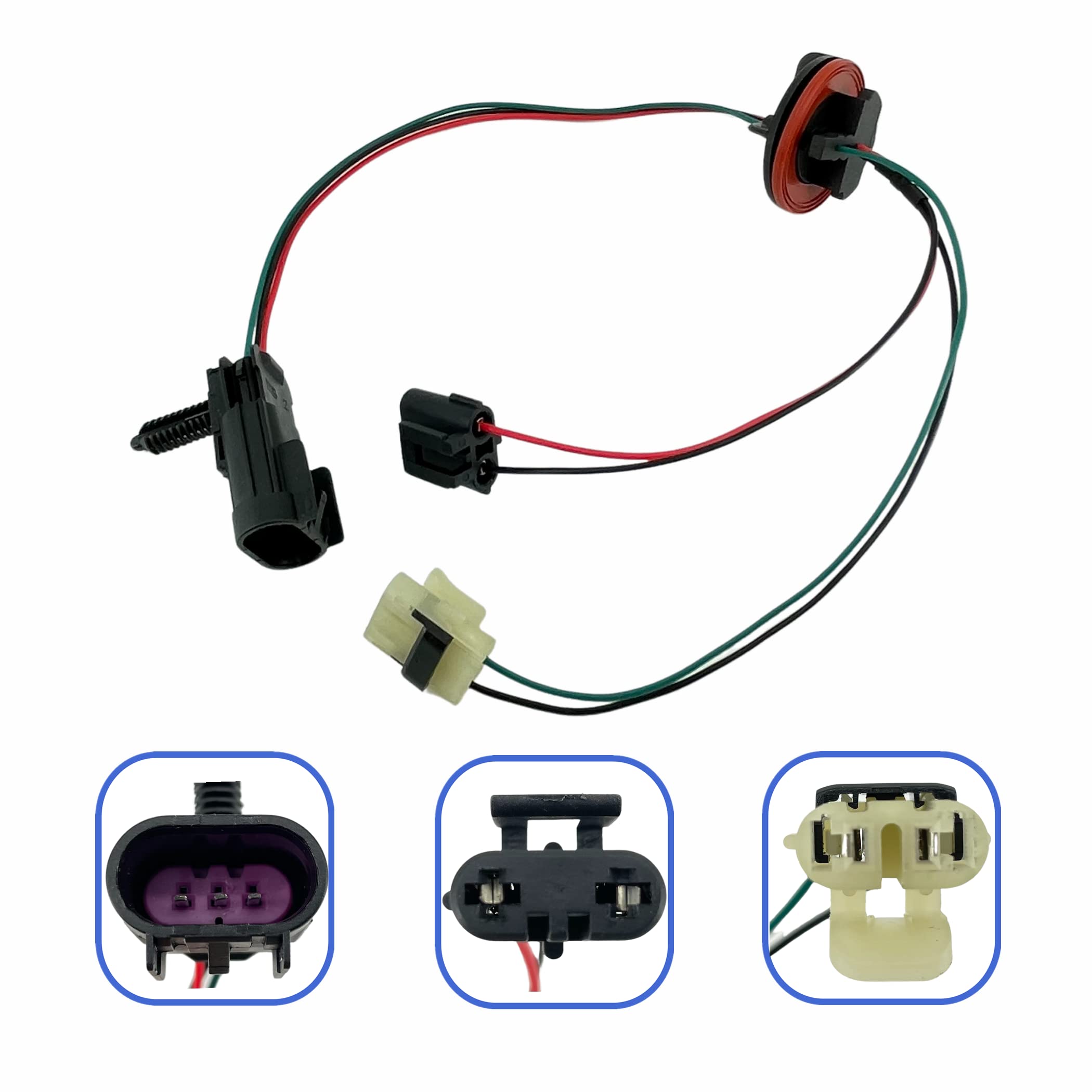 ALTBET 2pcs Headlight Lamp Wiring Harness Compatible with 2009-2017 Dodge Ram 1500/2500/3500/4500/5500 Replace 68193062AB 681930