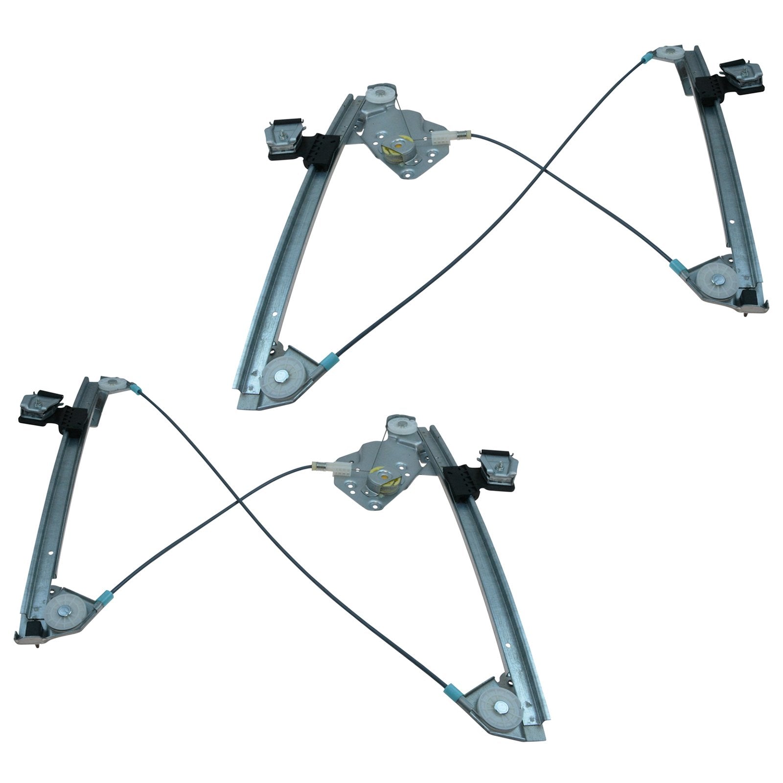 Trq Front Power Window Regulator Set Compatible With 2003-2007 Cadillac Cts