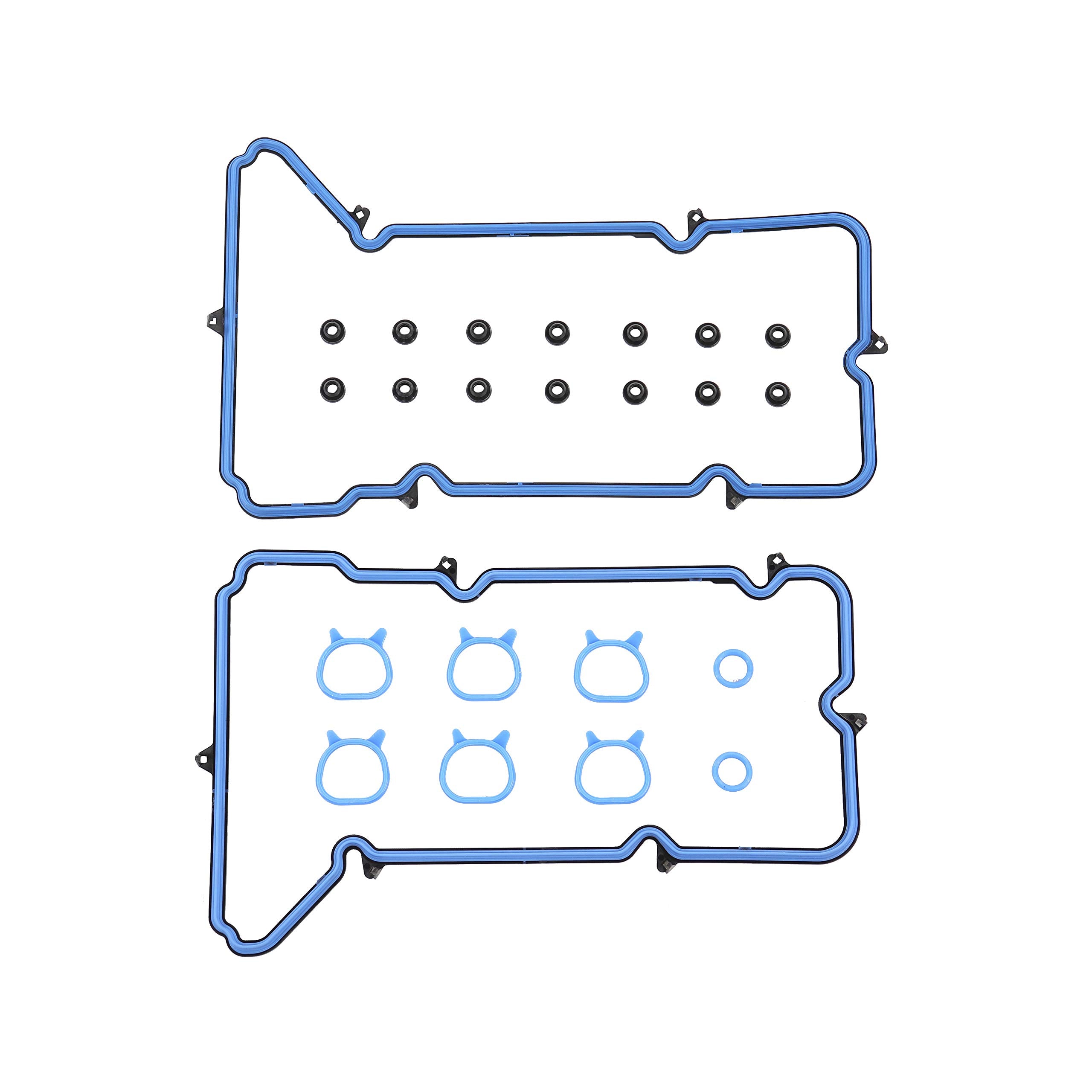 DNJ VC3158G Valve Cover Gasket Set W/Grommets for 1999-2002 Oldsmobile Aurora, Intrigue 3.5L V6 DOHC 24V 214cid