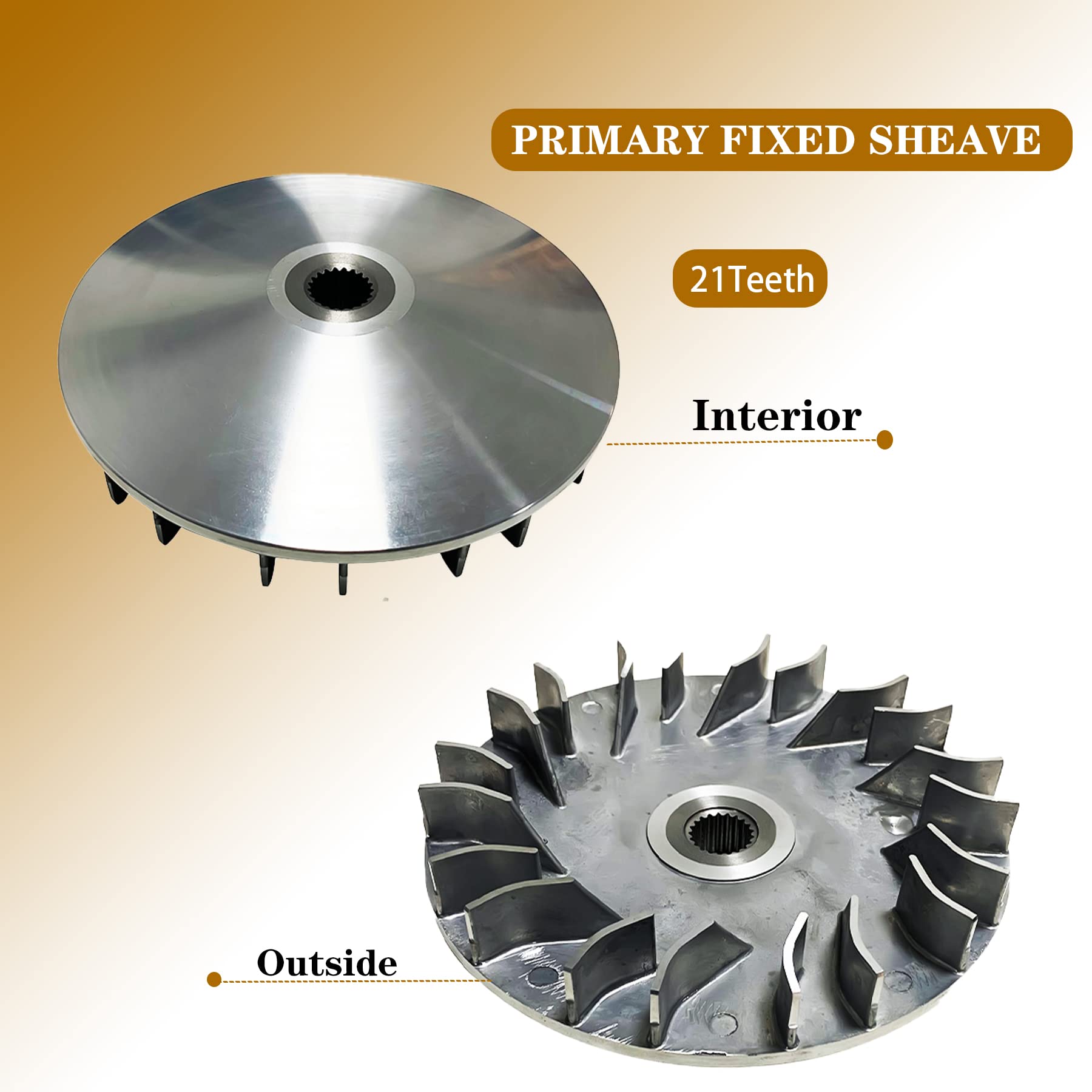 FUYEAR Wet Clutch Shoe Kit Assembly For YAMAHA Grizzly 660 2002-2008,Rhino 660 2004-2007 With Primary Sheave,Clutch Carrier,Onew