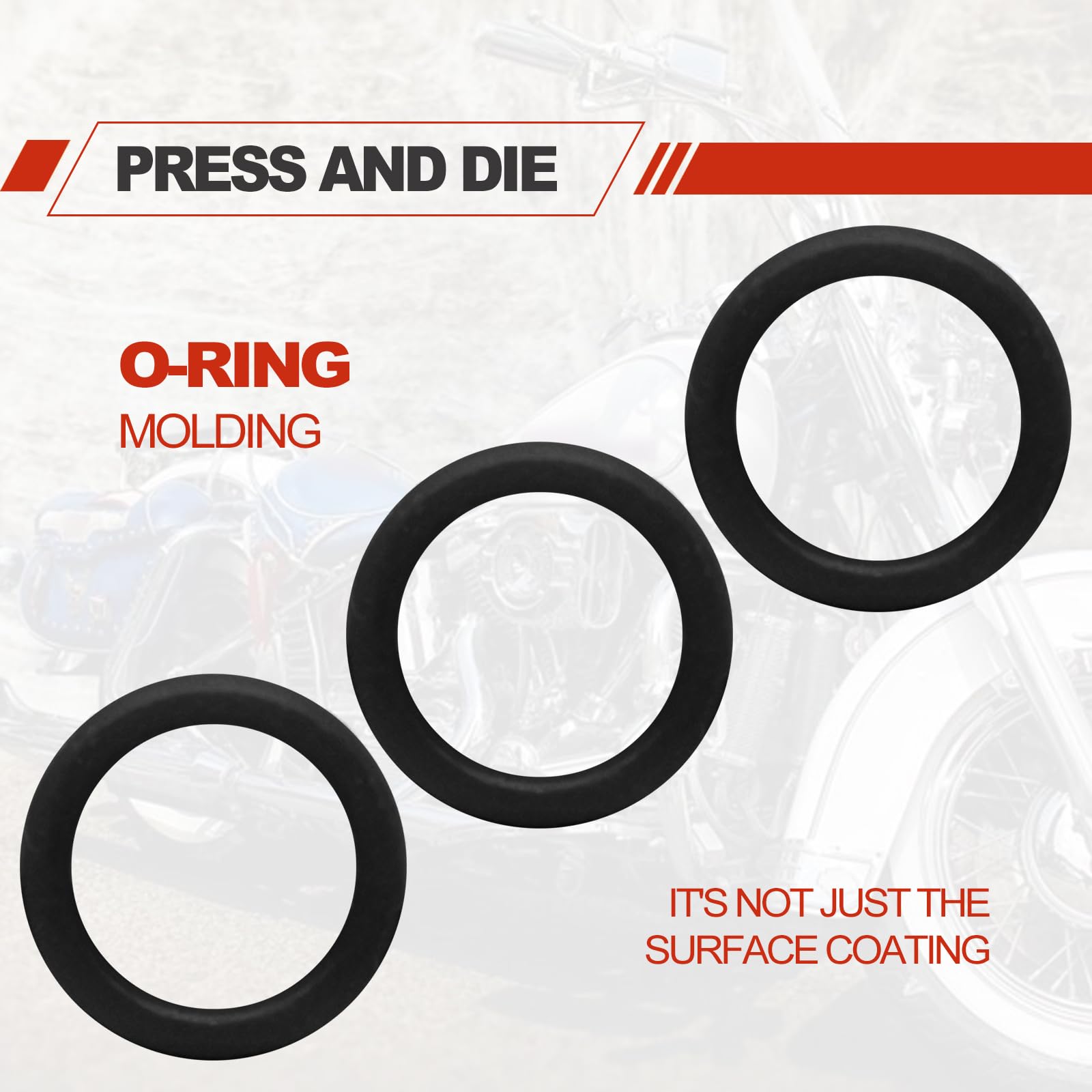 50 Pack Oil Drain Plug O-Ring #11105, Motorcycle Drain Plug O-Rings Replacement, Nitrile Rubber O Ring Gasket Ring Compatible With Harley Davidson(Black)