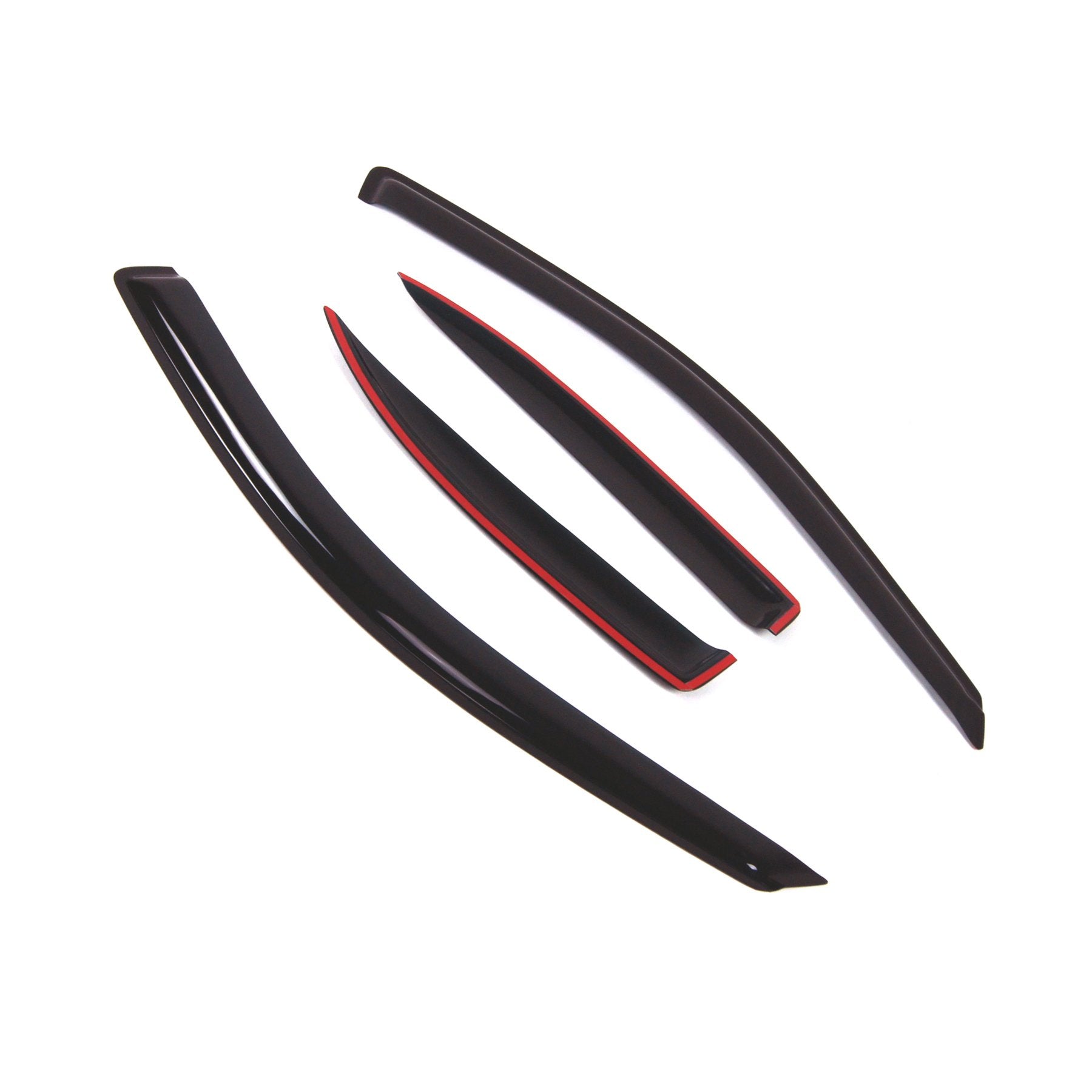 Tuningpros Outside Mount Window Vent Visors Rain Guards Compatible With Volkswagen Jetta 1999-2005 | Side Window Wind Deflectors