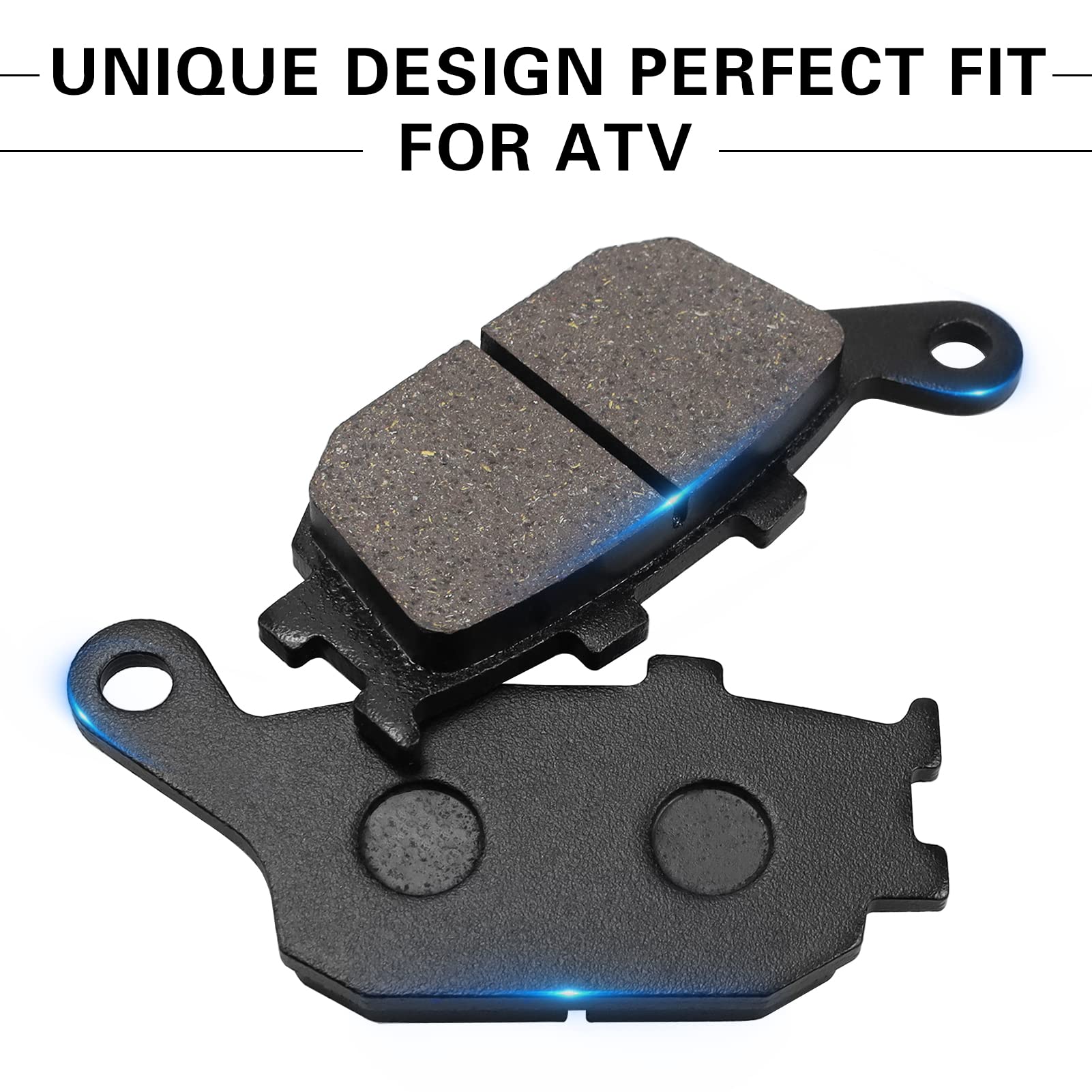 Sollon Brake Pads Front And Rear For Honda Vtx 1300S Retro /C /R /T 2003-2013, Shadow 1100 Vt1100 1995-2007, Ace 1100 Vt1100T, Aero 1100, Shadow Sabre 1100 Vt1100C2, Sabre 1300 Vt1300Cs, Interstate