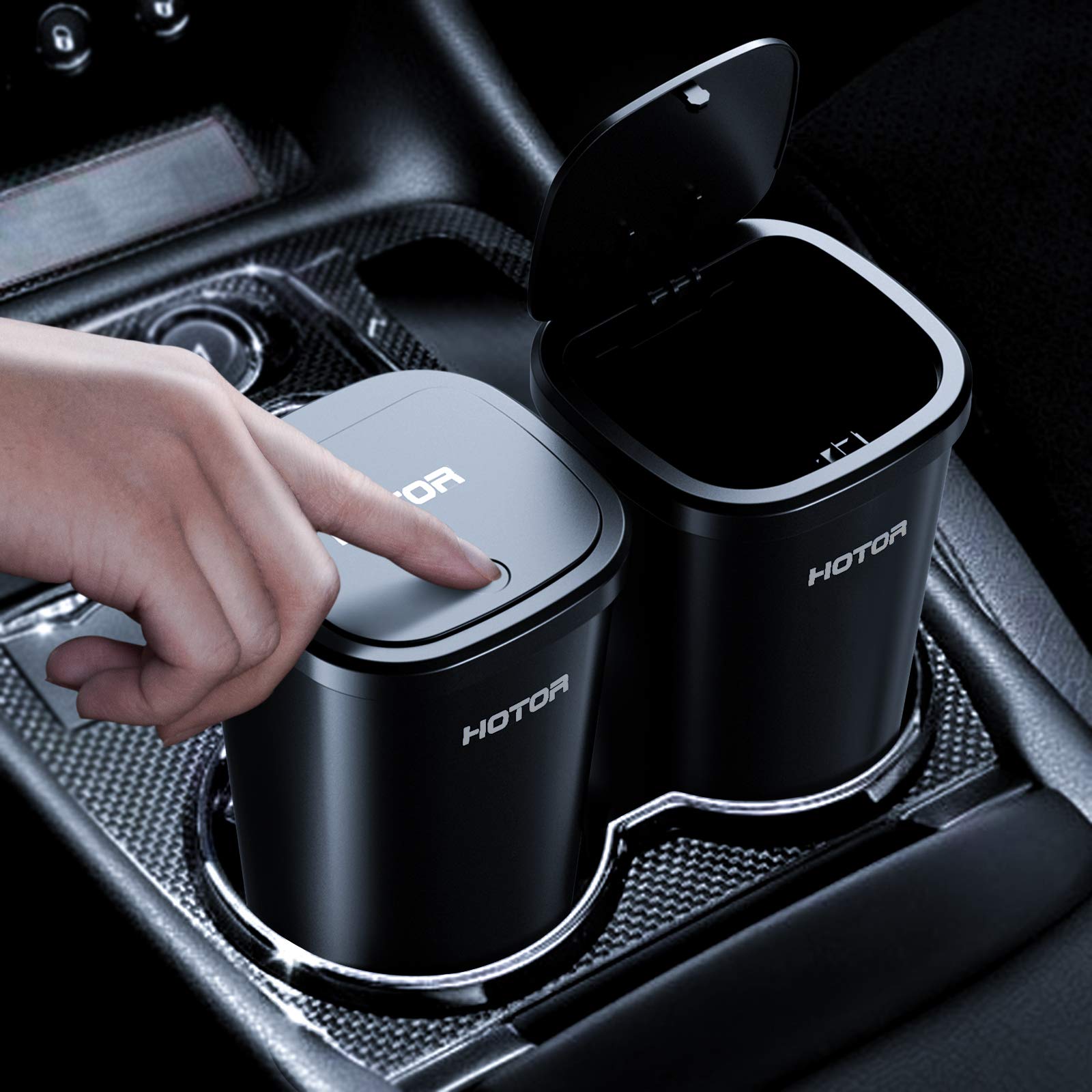 Hotor Car Trash Can, Car Trash Cup With 30 Additional Car Trash Bags For Exclusive Using, Multipurpose Trash Can For Car, Office