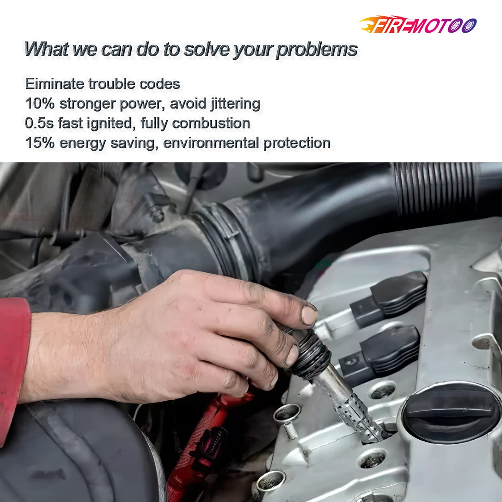 Firemotoo Pack Of 8 Ignition Coil Pack Compatible With Cadillac Chevy Gmc Pontiac G8 Grand Prix Tahoe Yukon Silverado Impala Tra