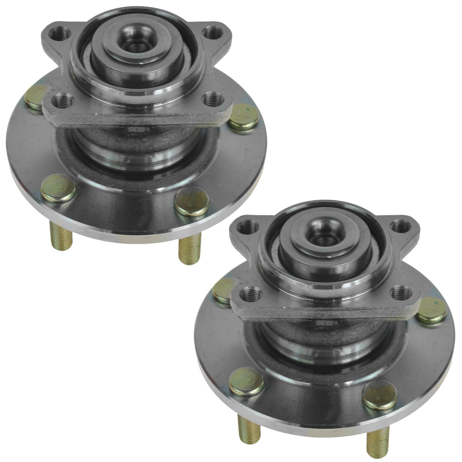 Trq Rear Wheel Hub Bearings Assembly Set Compatible With 2005 Mitsubishi Eclipse 2004-2008 Galant