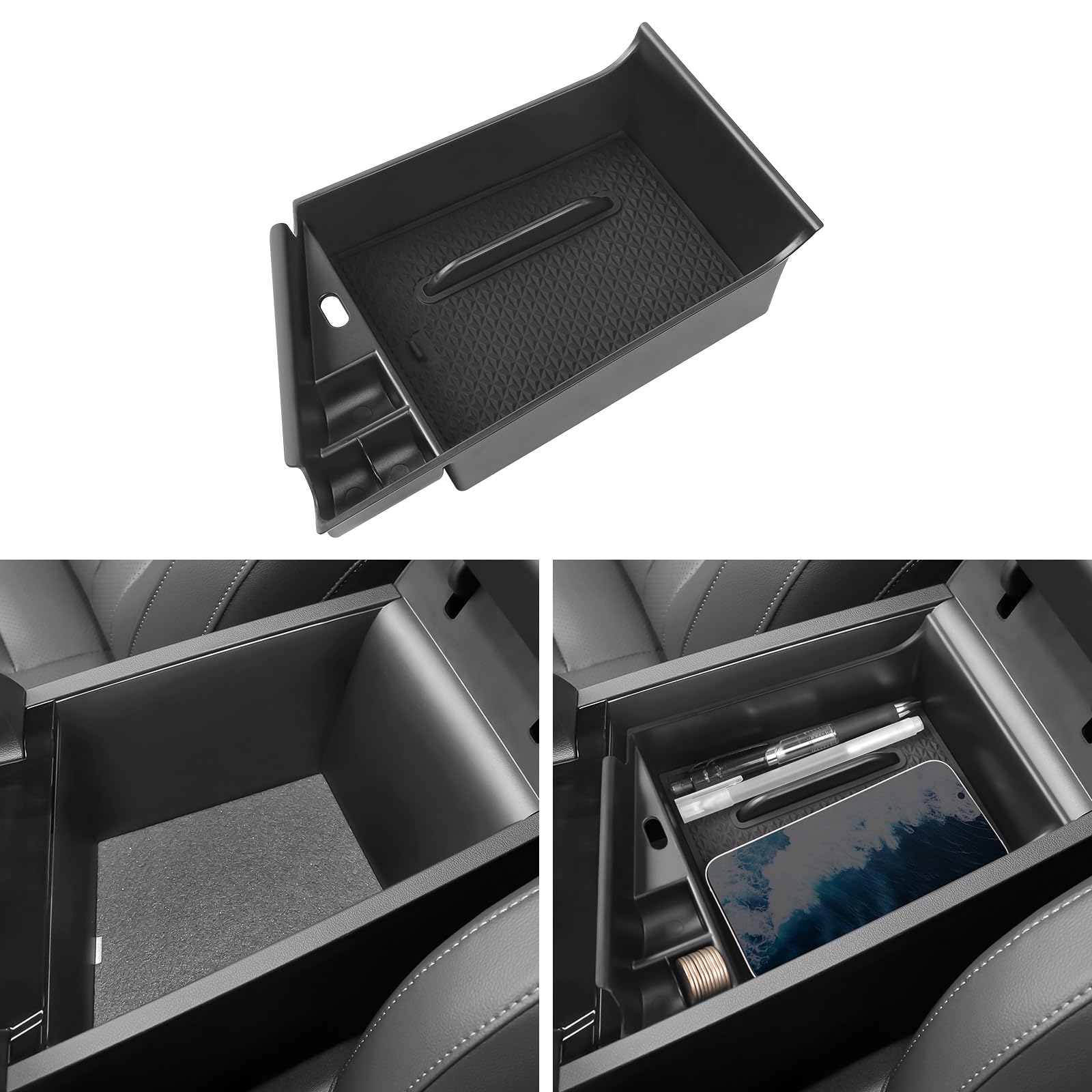 YOJOJOCO Center Console Organizer Compatible with Hyundai 2021-2025 2026 Elantra Accessories (NOT Fit Manual Hand Break Models) 
